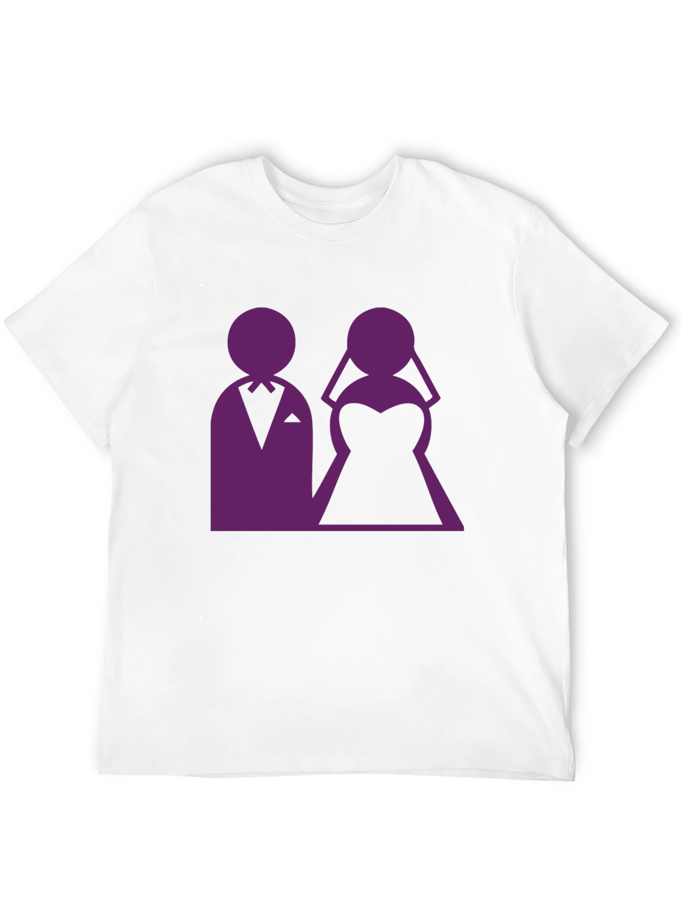 Wedding Couple Graphic Tee - Black