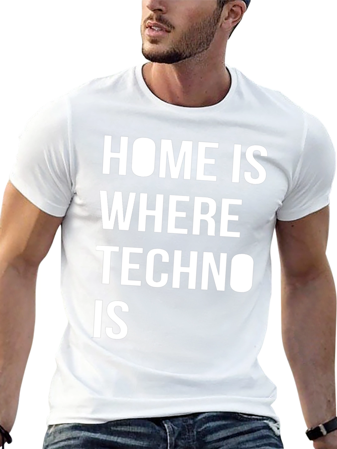Techno Music T-Shirt - Home is Where Techno Is