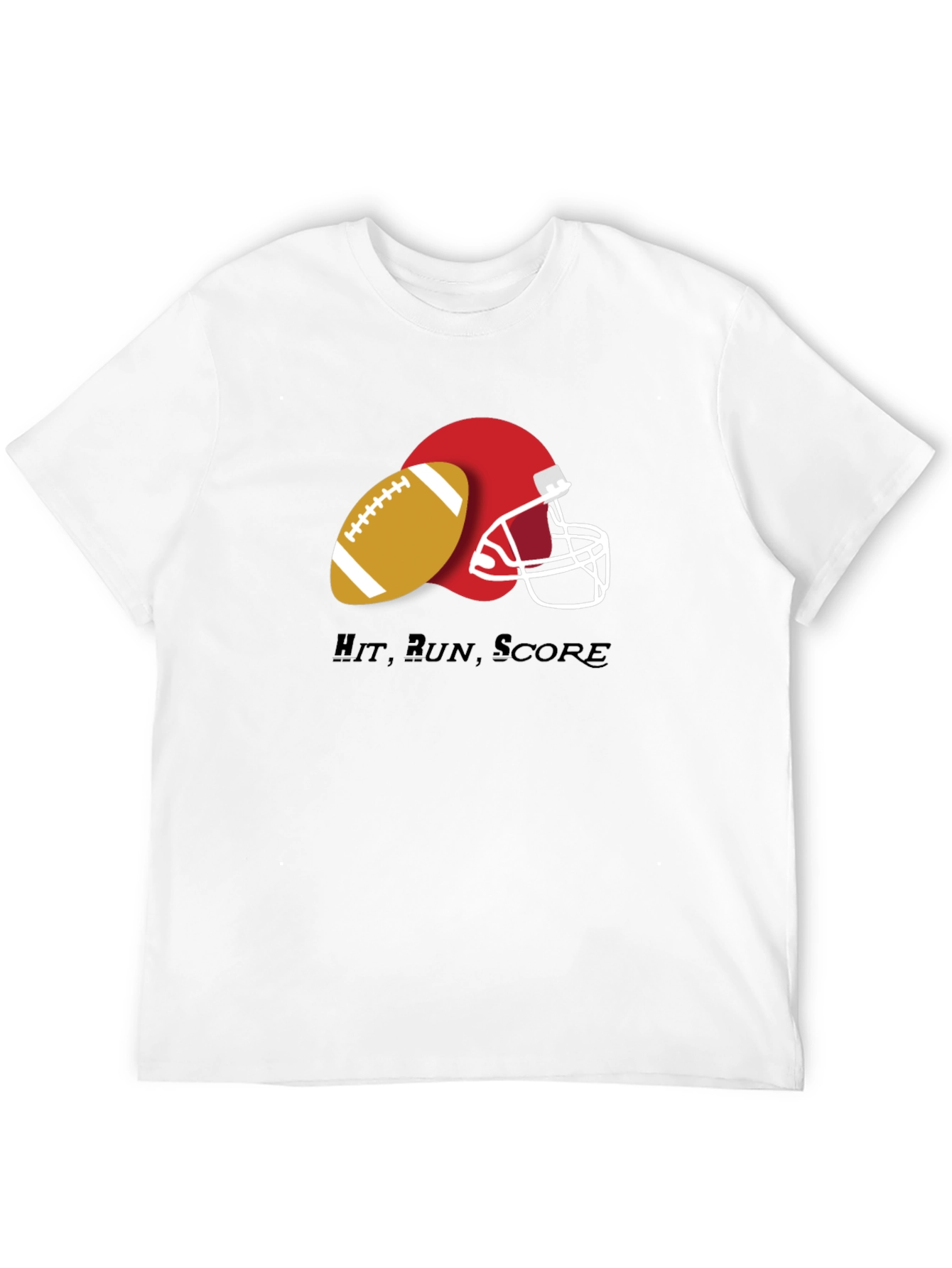 Hit Run Score Football T-Shirt