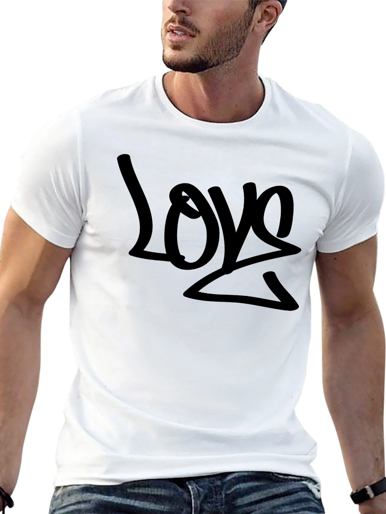 Love Graphic Black T-Shirt
