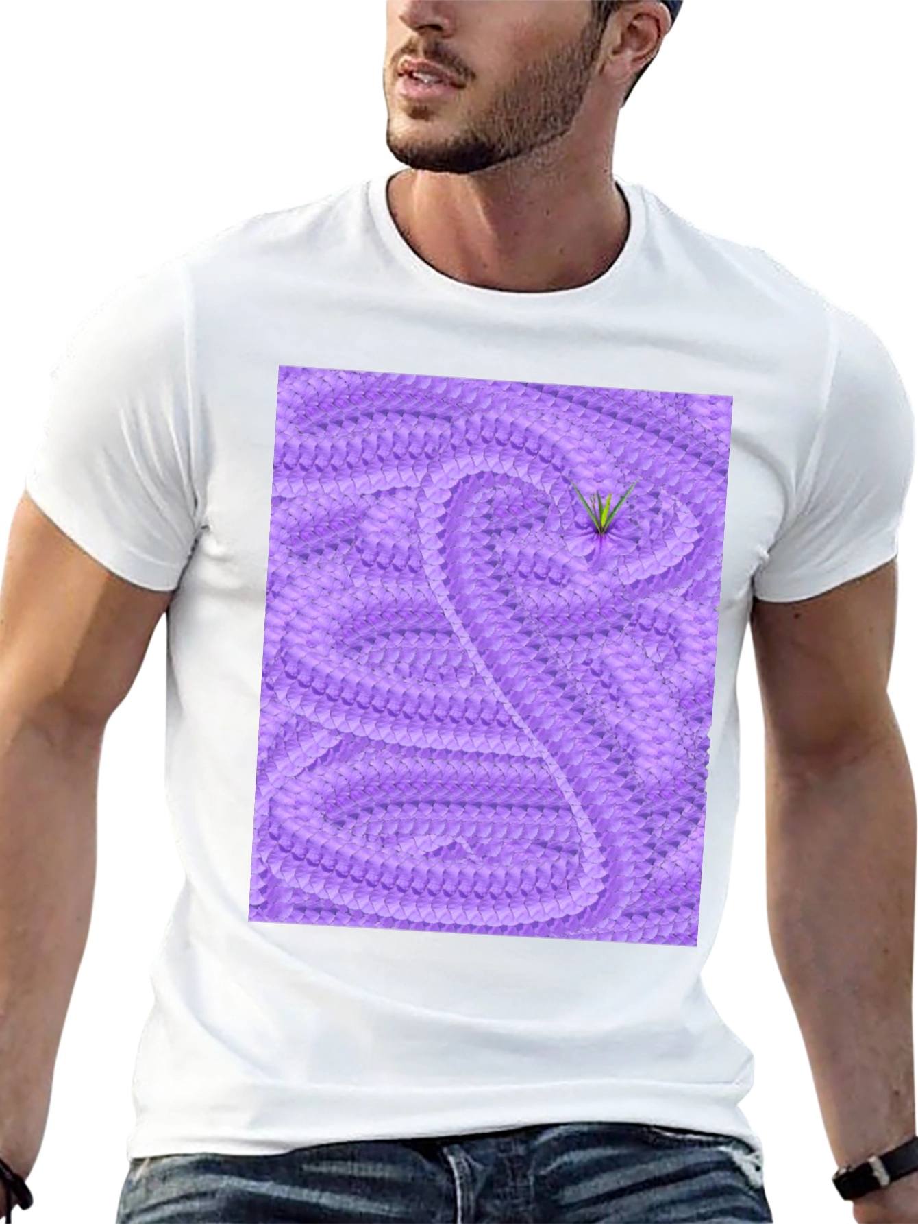 Lilac Snake Skin T-Shirt