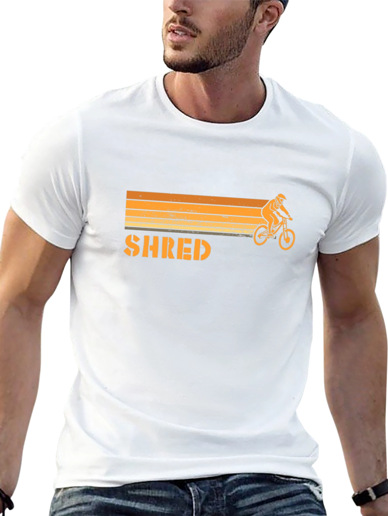 Shred Mountain Biker Graphic Tee - Ride in Style!