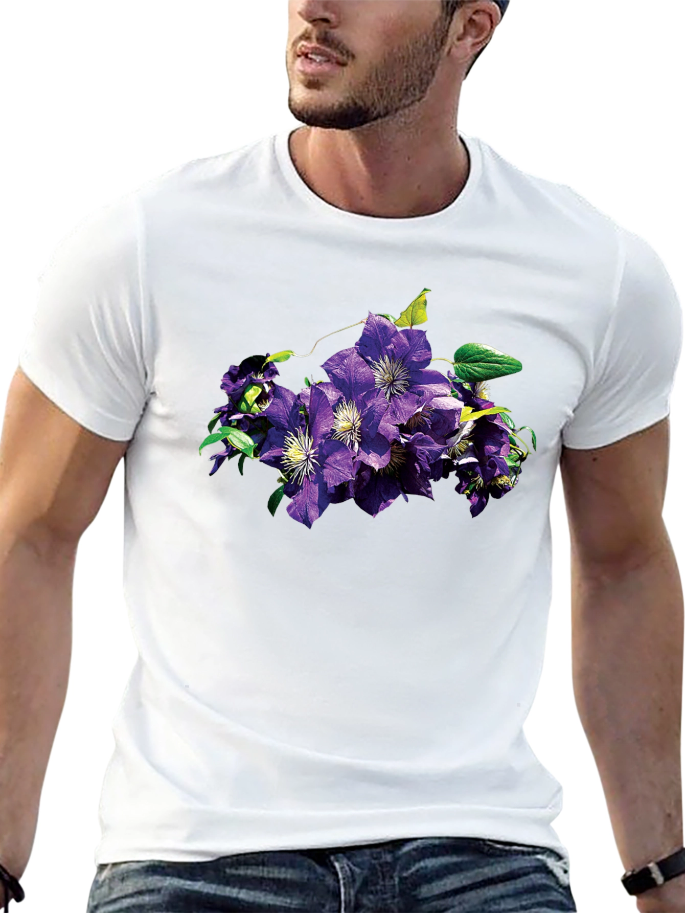 Floral Print T-Shirt - Stylish & Comfortable