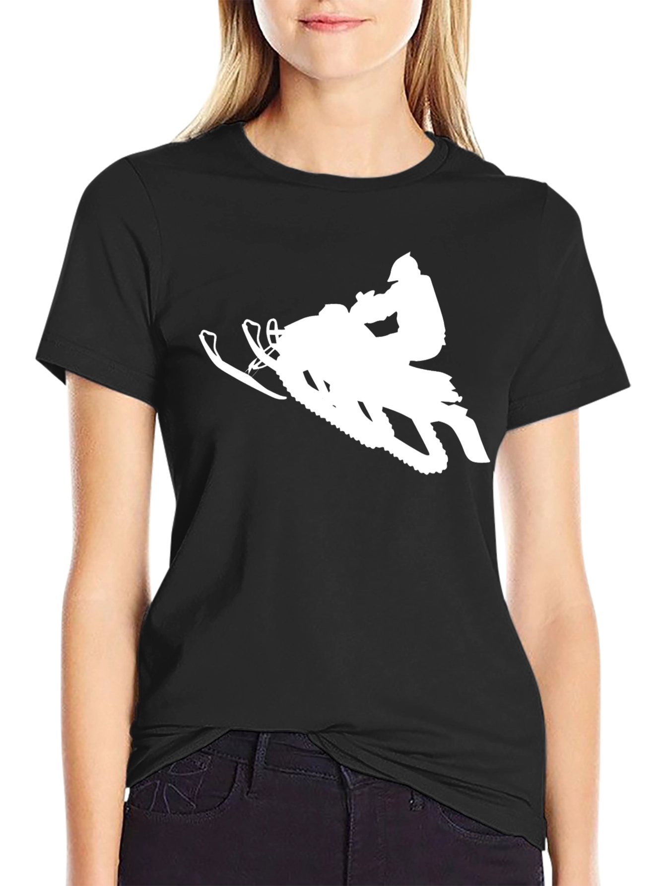Snowmobile T-Shirt - Black Tee