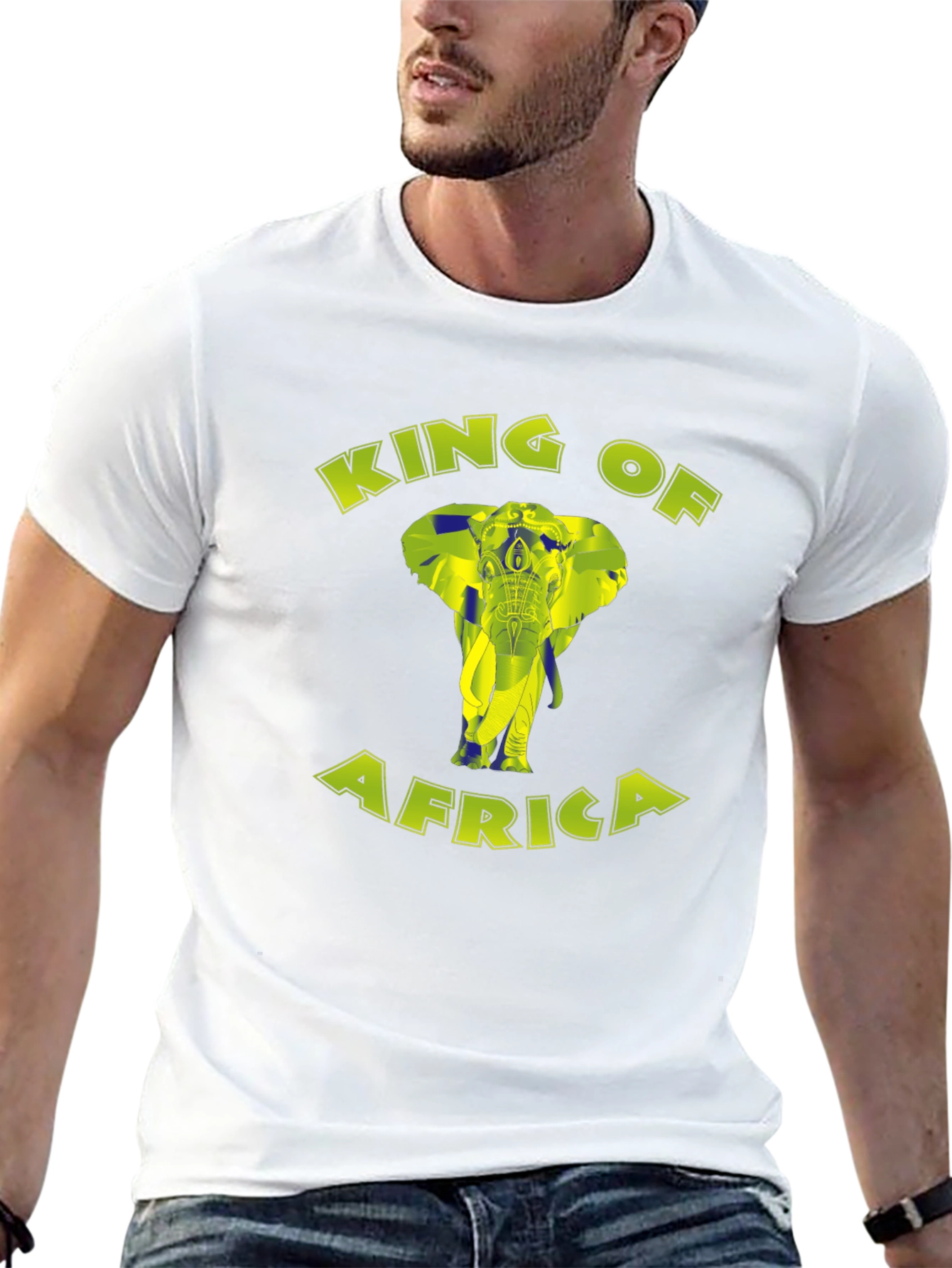 King of Africa Elephant Graphic T-Shirt
