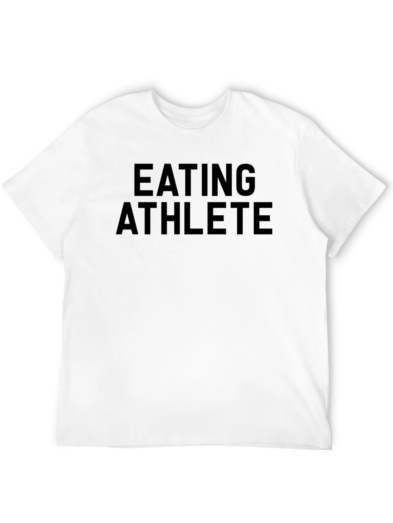 Eating Athlete Graphic Tee - Black Cotton T-Shirt