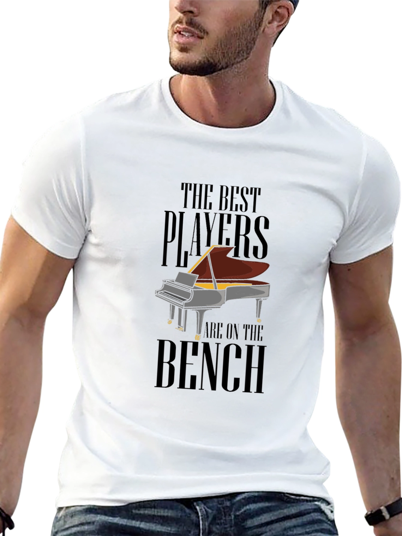 The Best Players Piano T-Shirt - Musician Tee