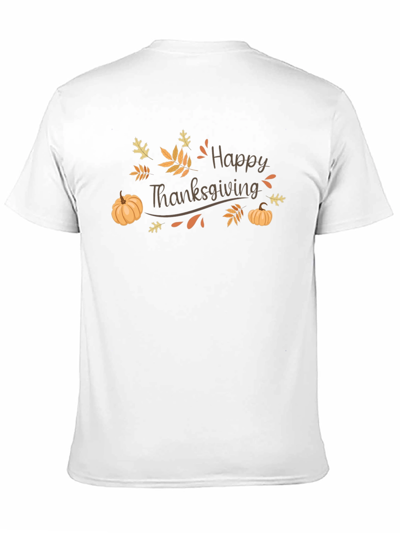 Happy Thanksgiving Graphic Tee - Black Unisex T-Shirt
