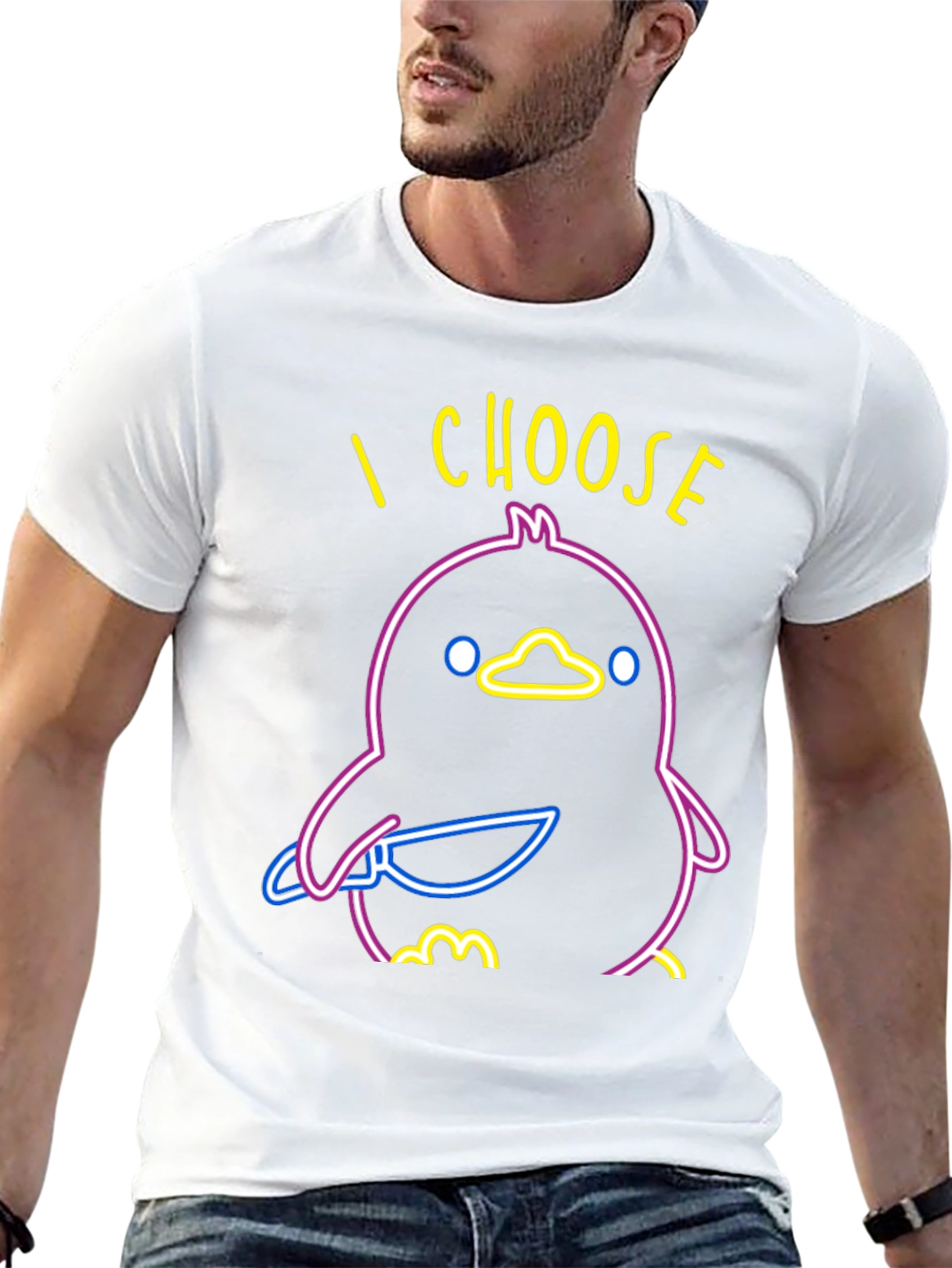 I Choose Violence Duck Graphic Tee