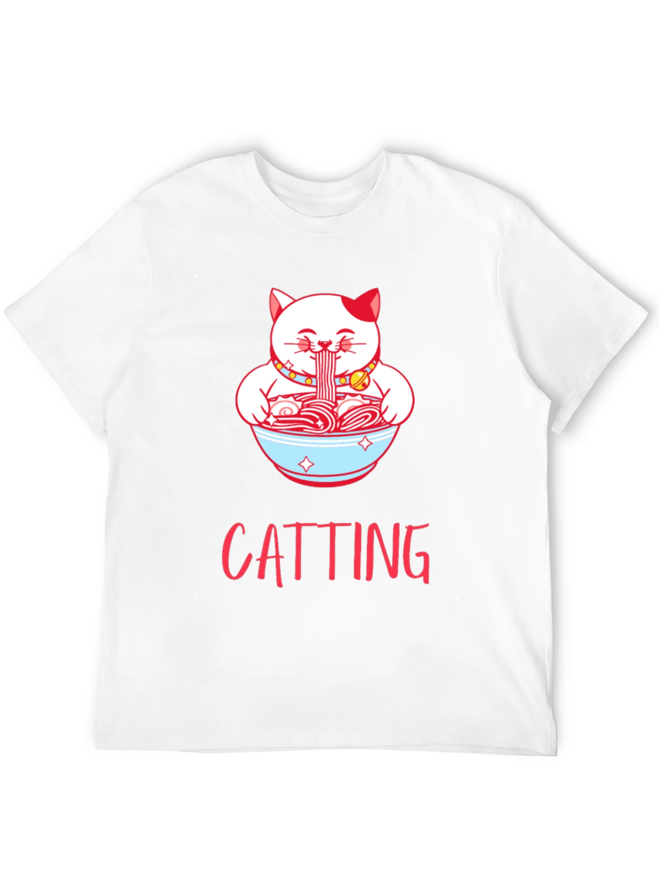 Cat Ramen T-Shirt - CATTING Funny Graphic Tee