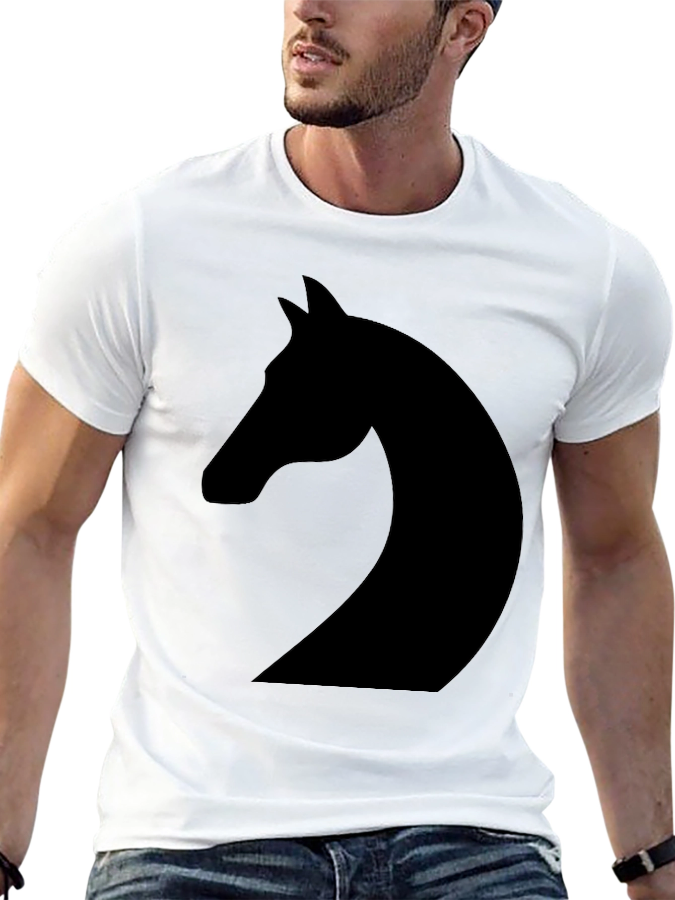 Equestrian Knight Black T-Shirt