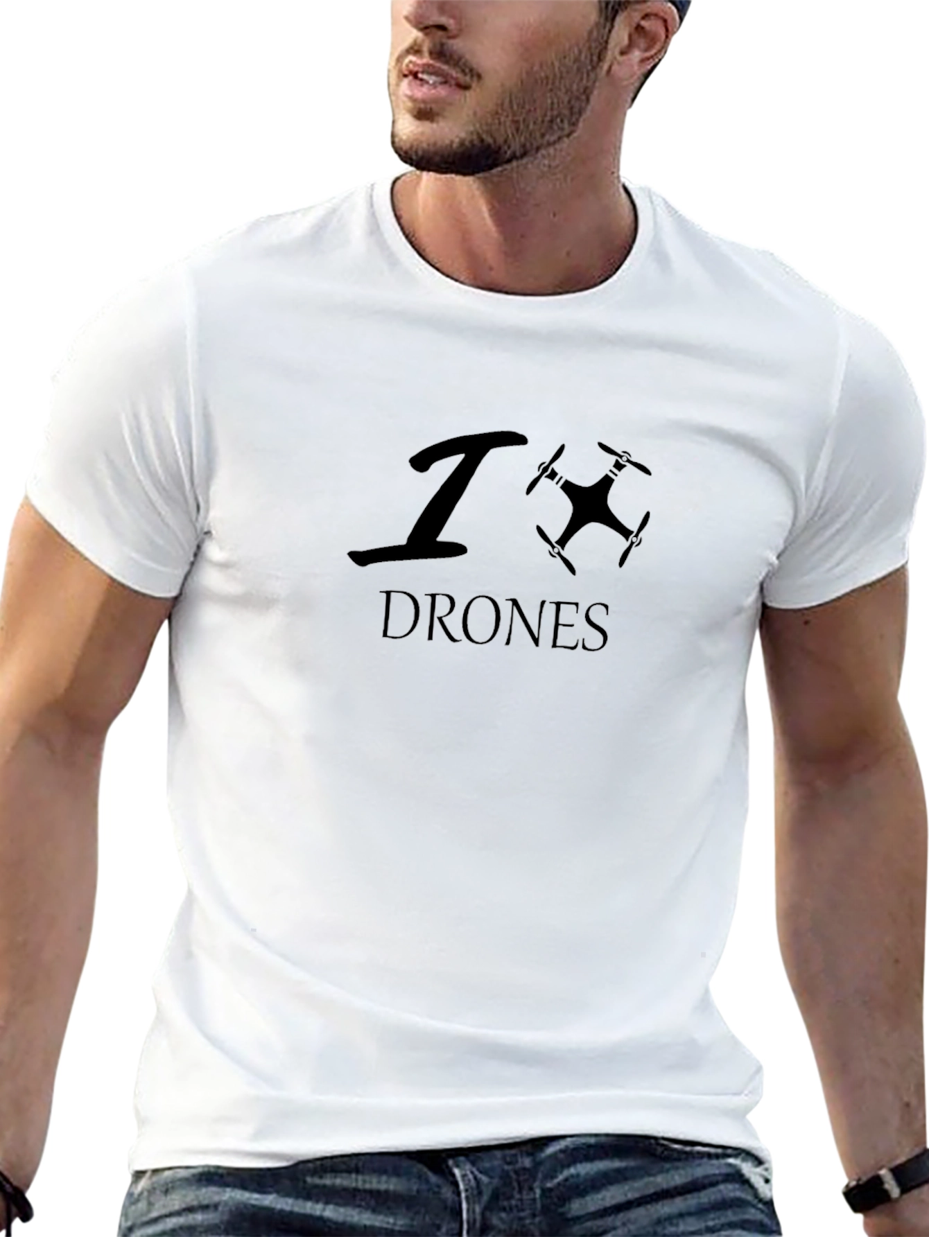 I Heart Drones T-Shirt - Black