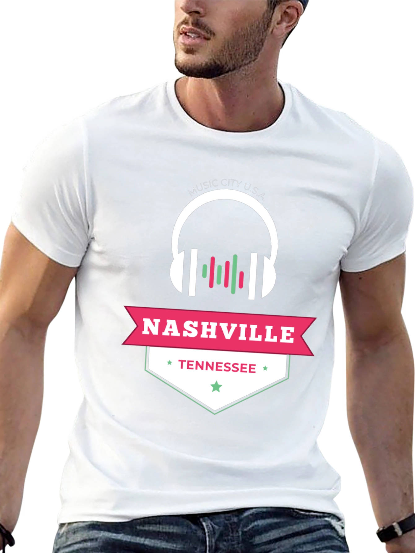 Nashville Tennessee Music City USA Graphic Tee