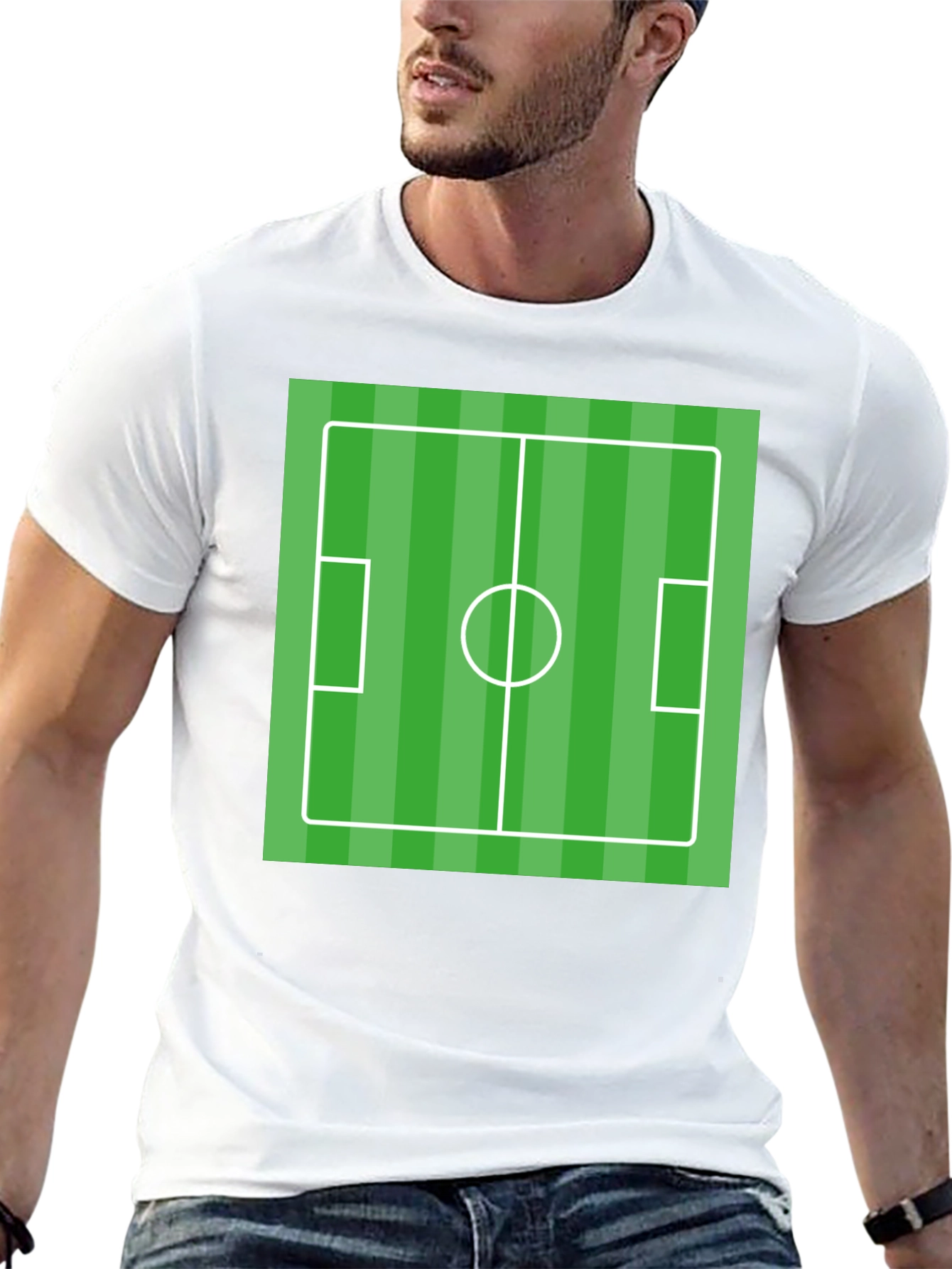 Soccer Field Graphic T-Shirt