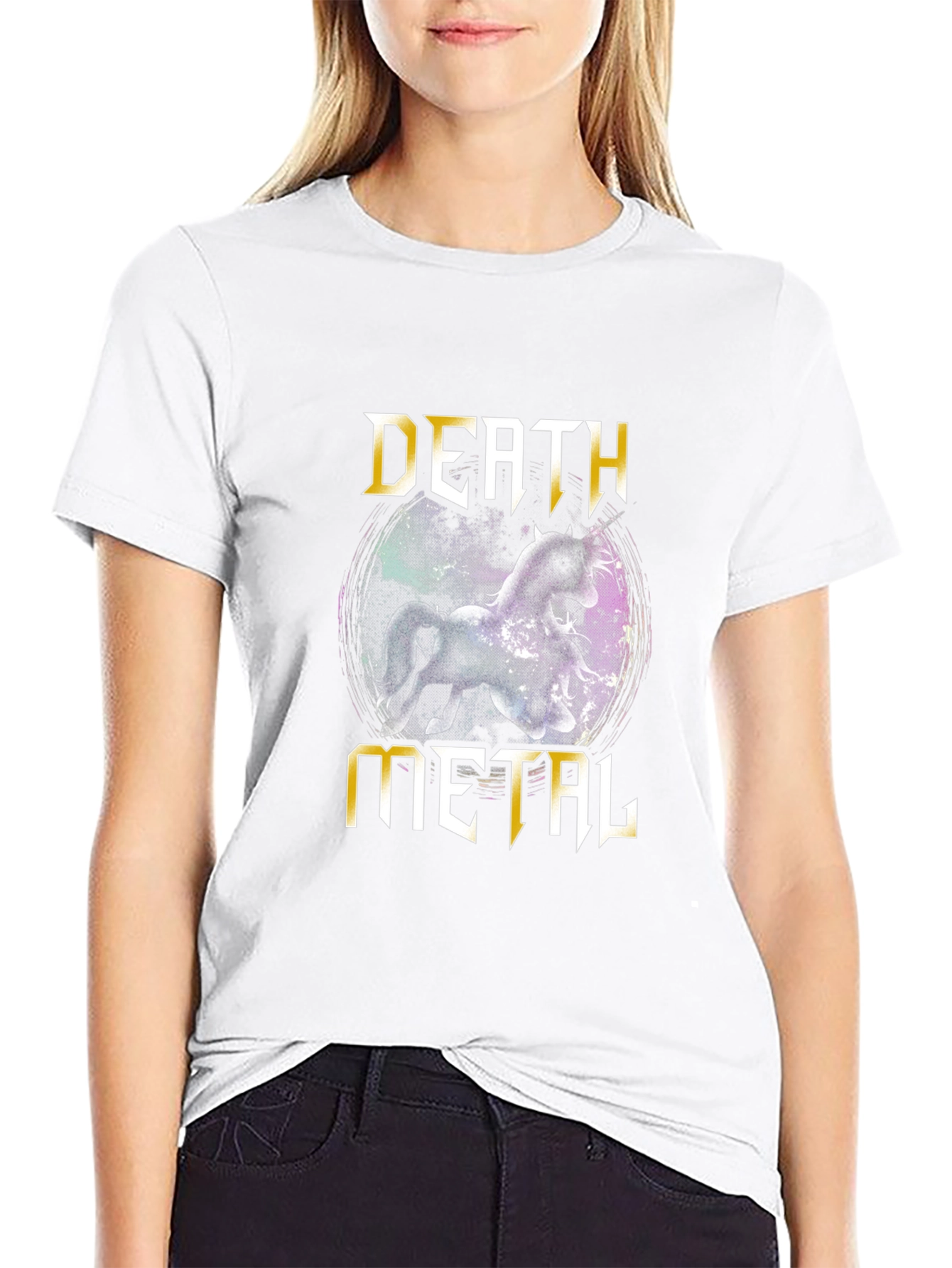 Death Metal Unicorn T-Shirt - Black