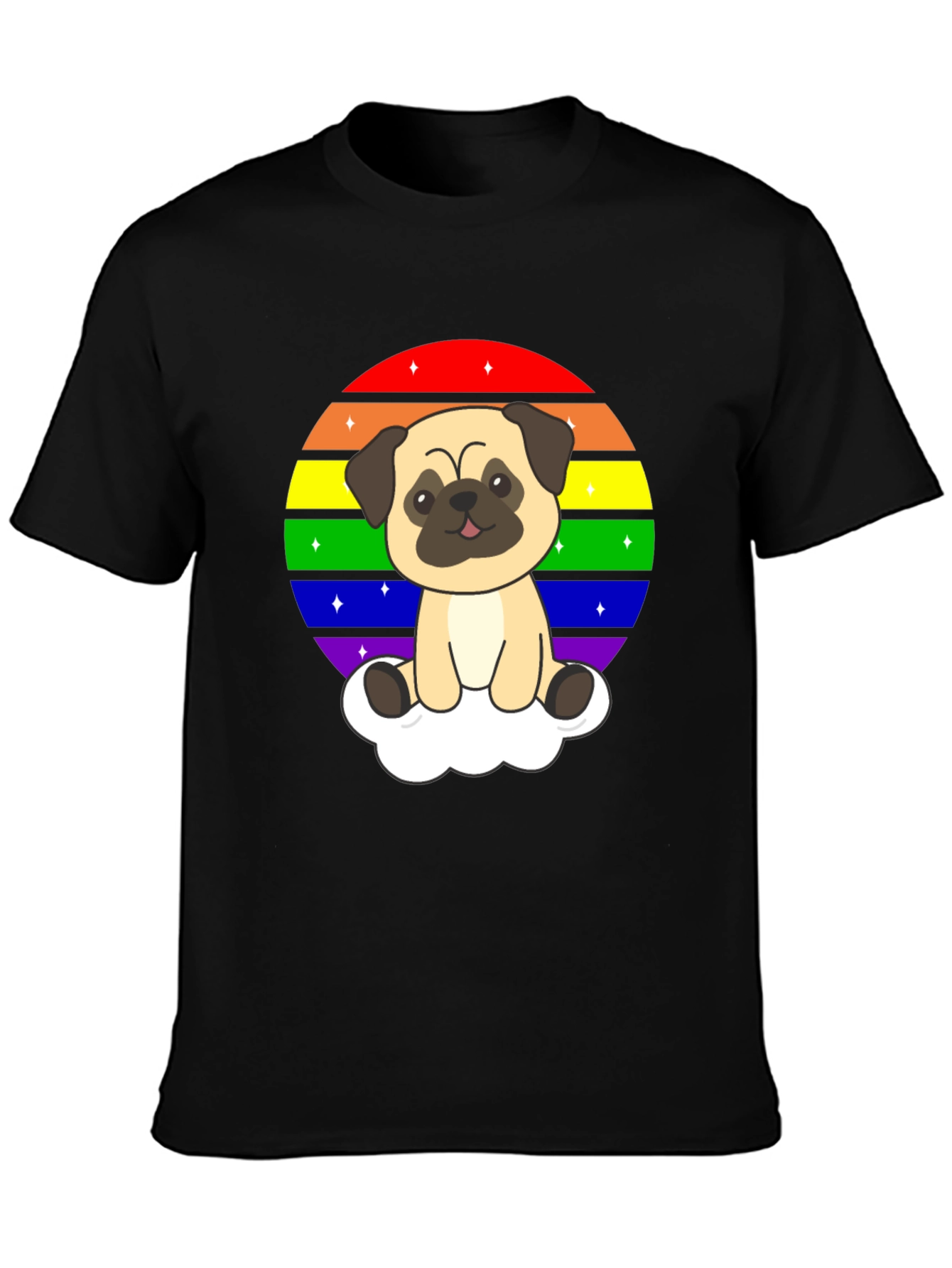 Pug Rainbow Pride T-Shirt