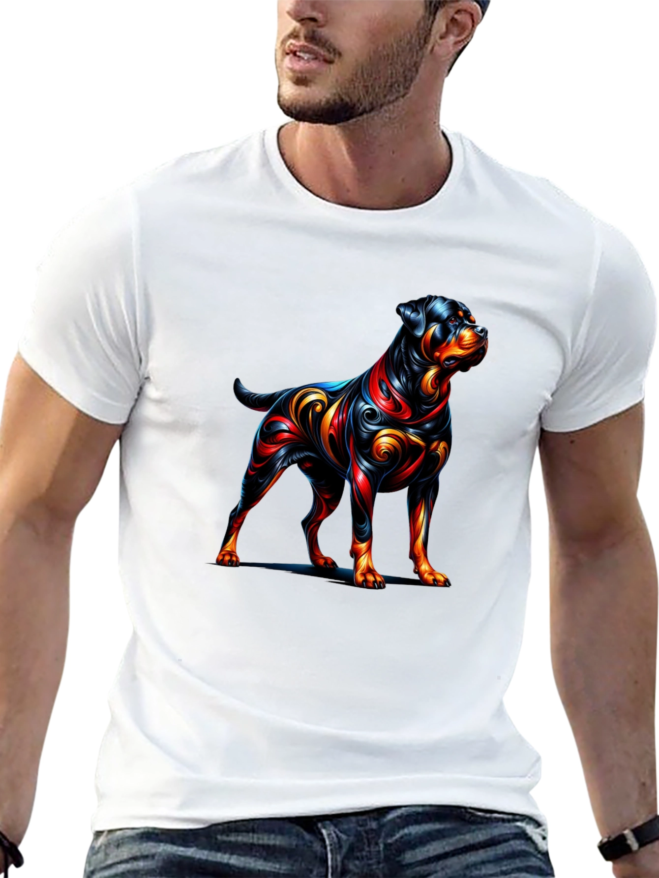 Rottweiler Graphic Tee - Stylish Dog Lover Shirt