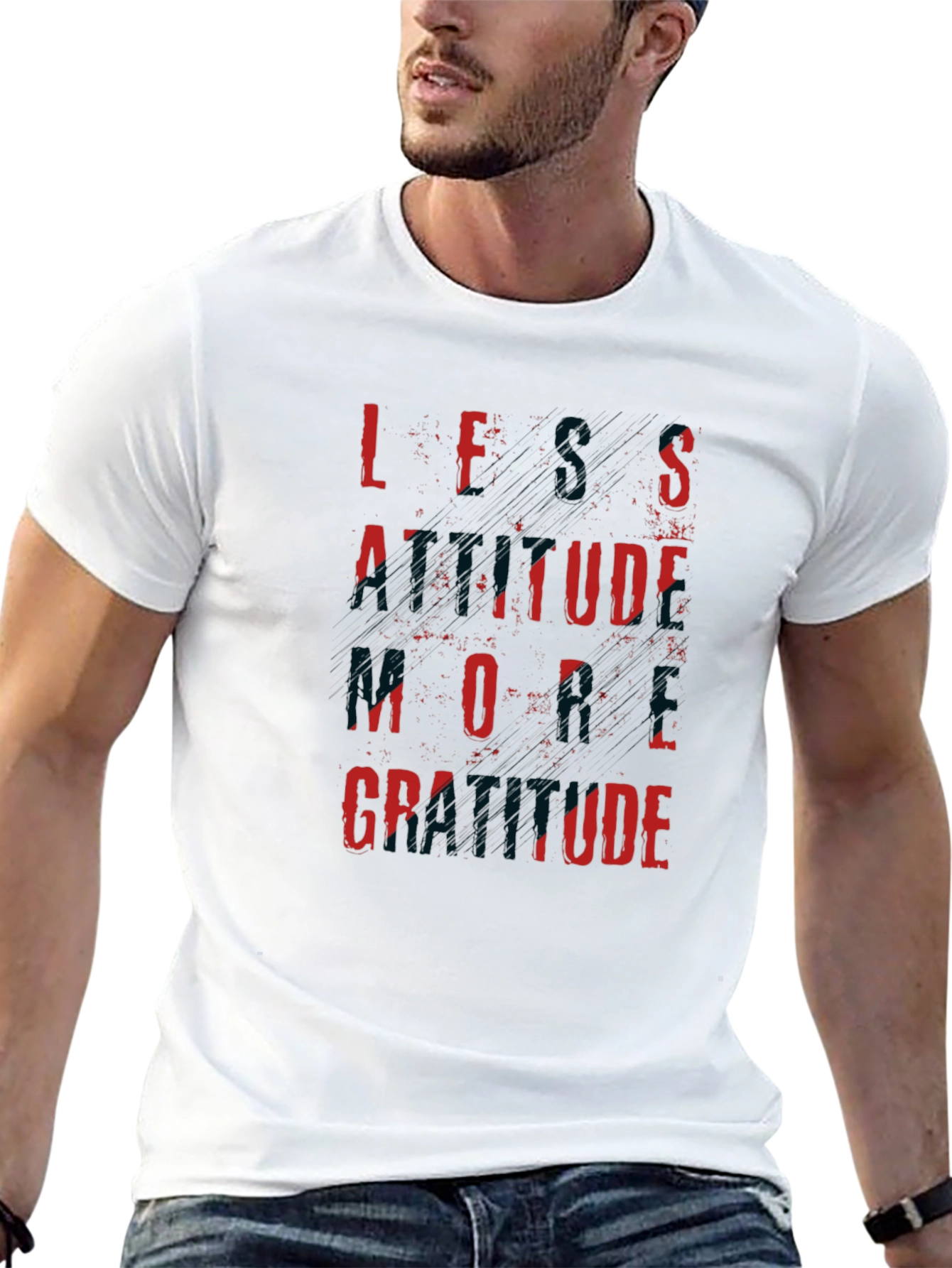 Less Attitude More Gratitude Graphic Tee
