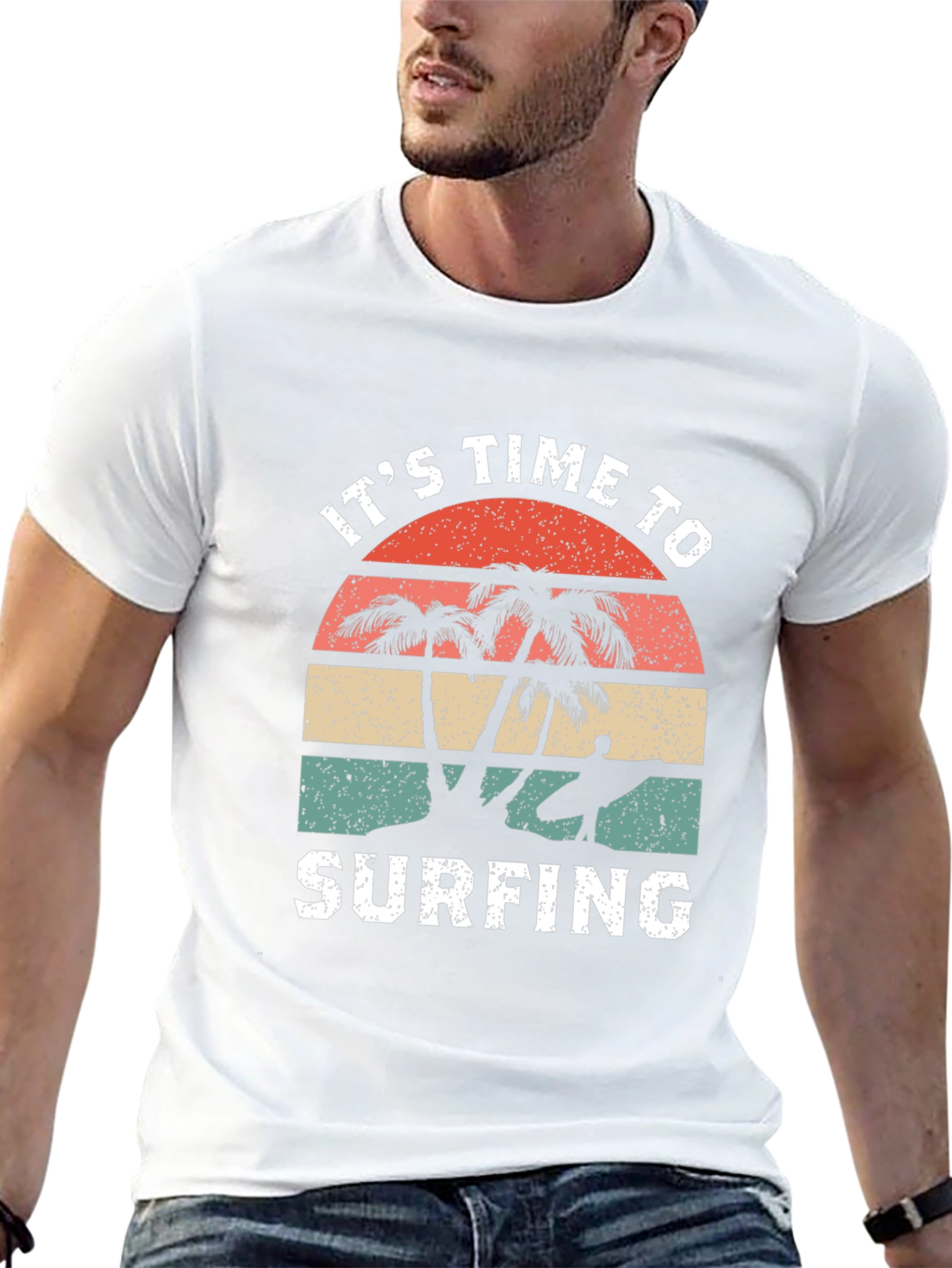 Its Time to Surfing Graphic T-Shirt