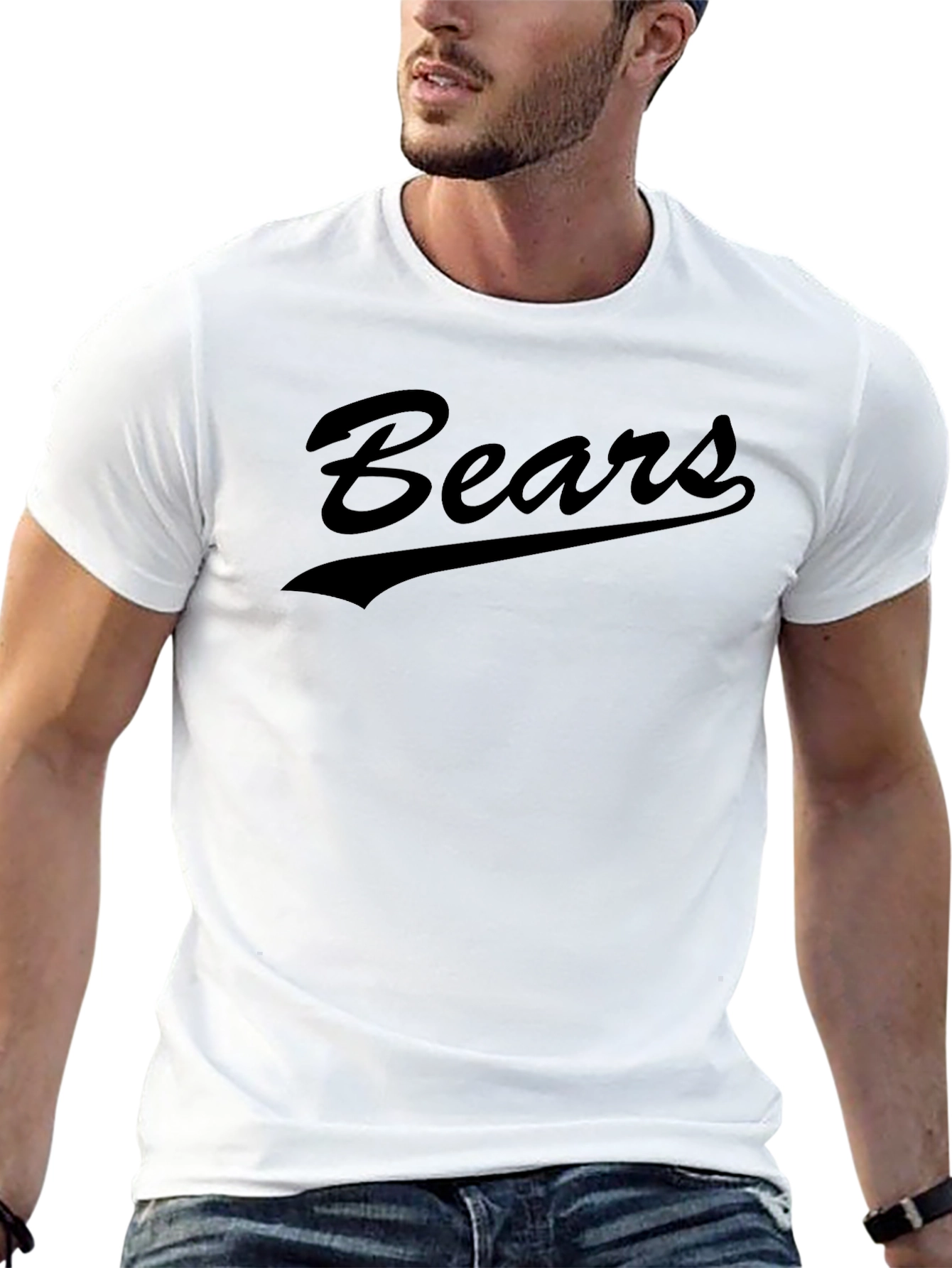 Classic Black Bears Graphic Tee - Stylish Comfort