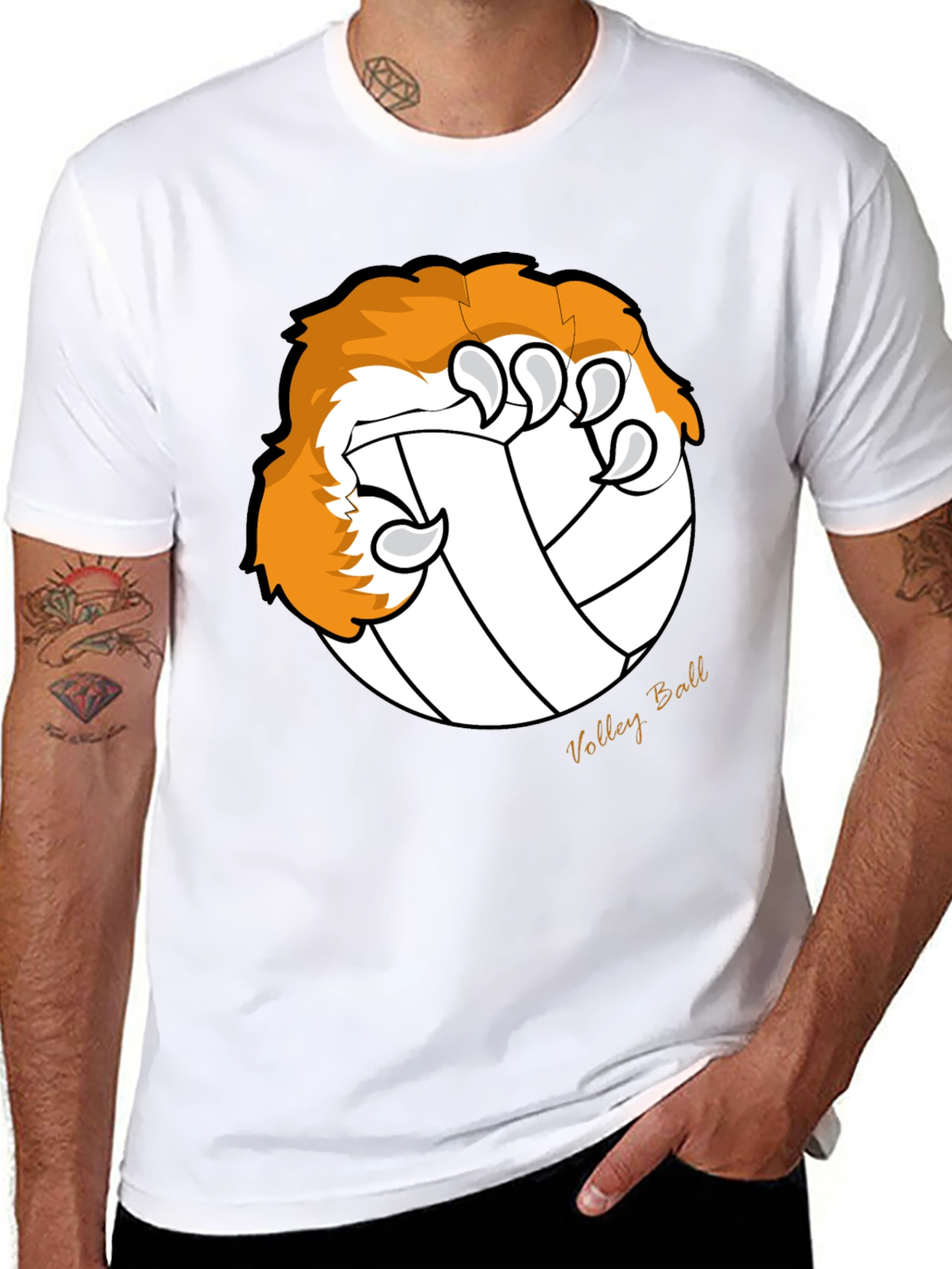 Volleyball Claw T-Shirt - Graphic Tee