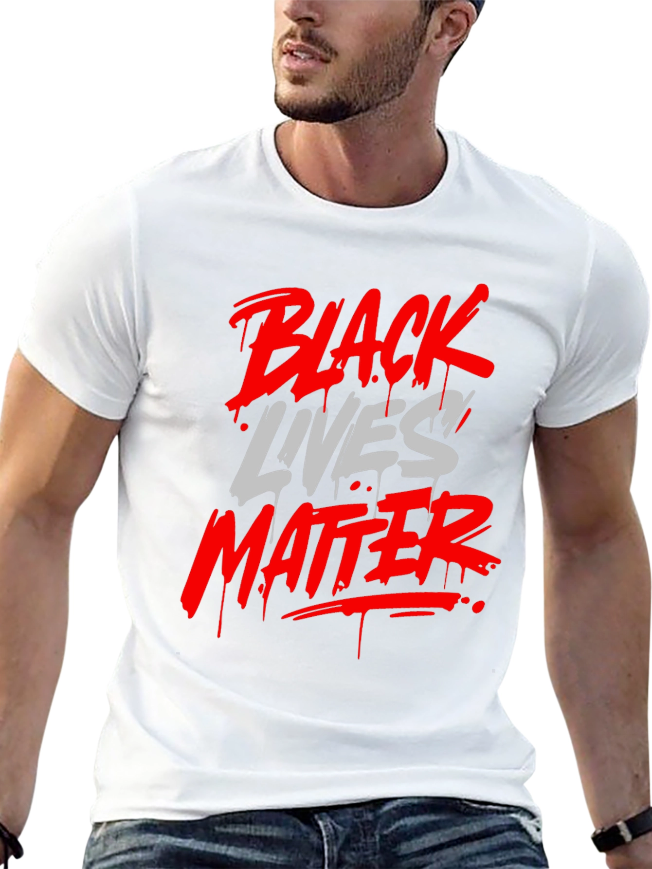 Black Lives Matter Graphic Tee - Mens Fashion