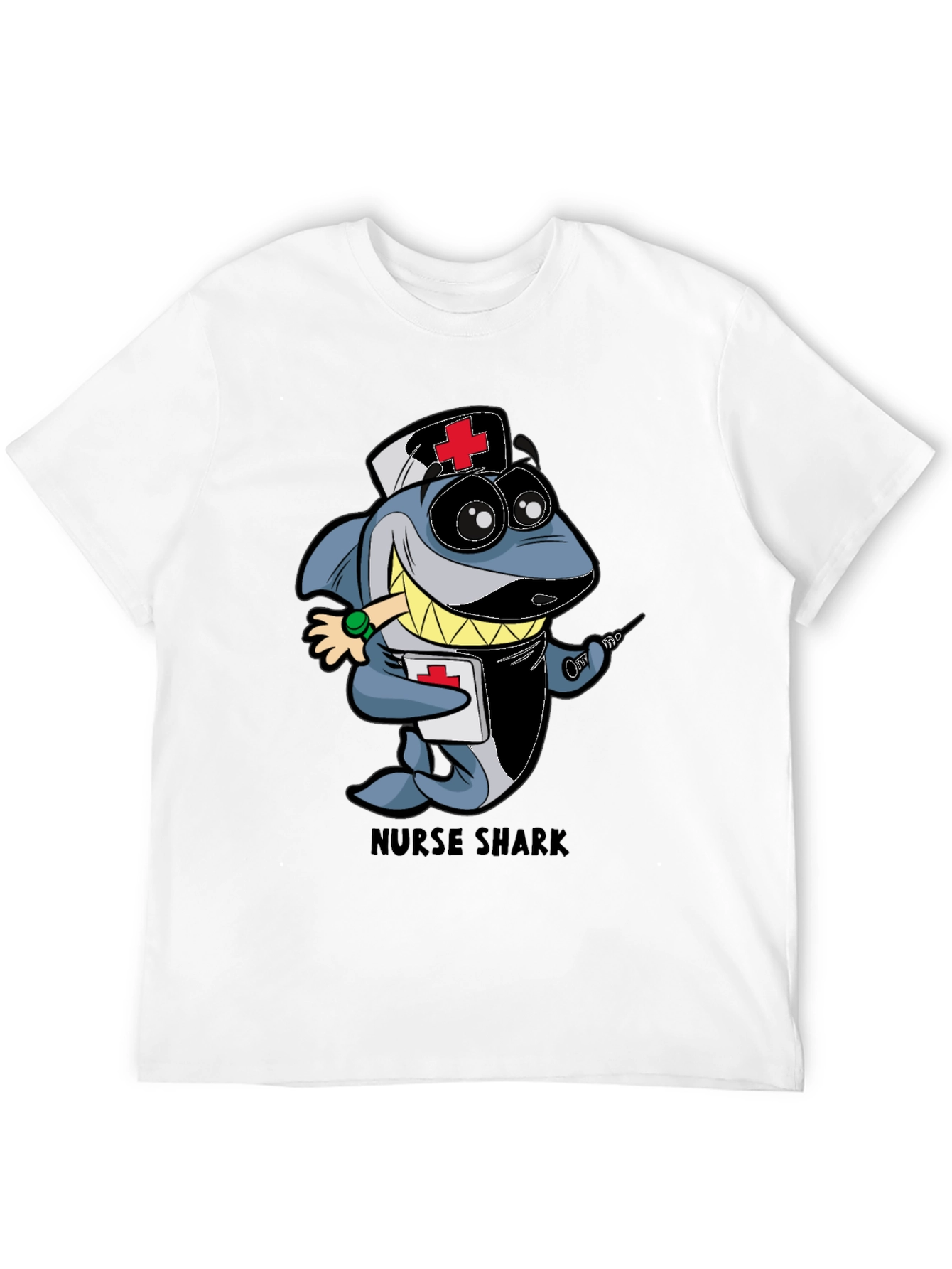 Nurse Shark Cartoon Graphic T-Shirt