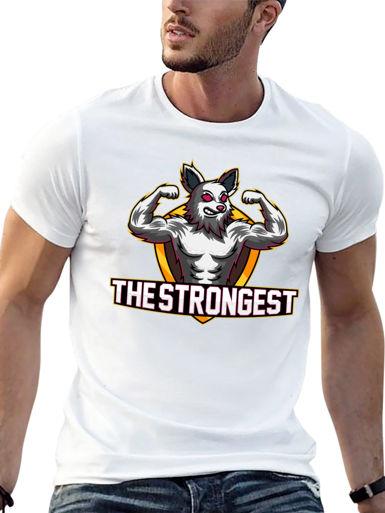 The Strongest Wolf Graphic T-Shirt