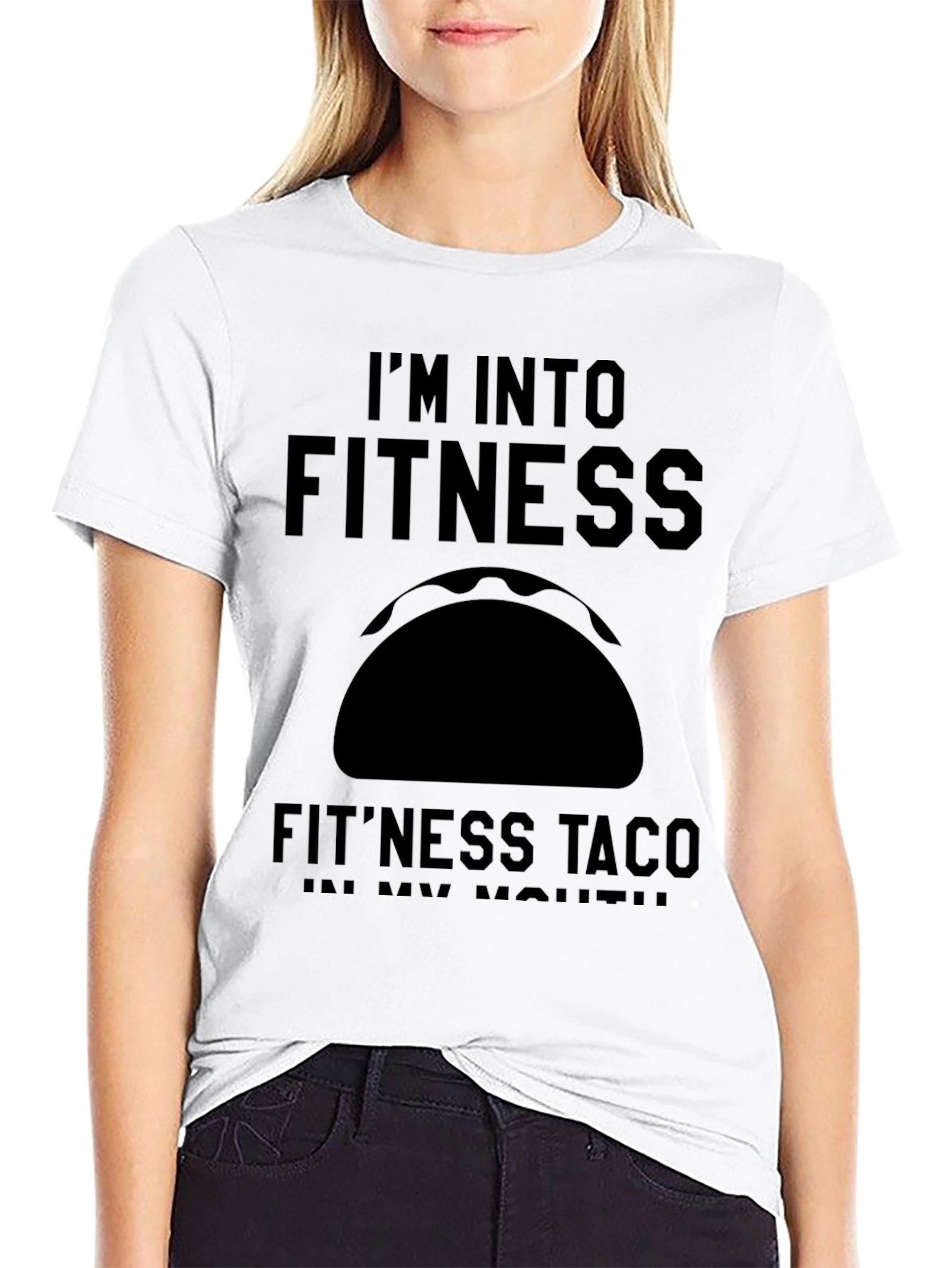Im Into Fitness Taco Funny Graphic T-Shirt