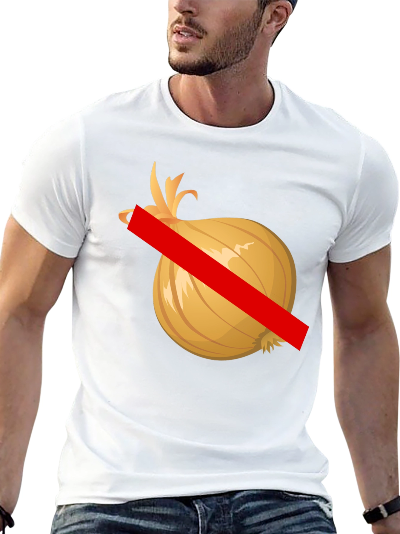 No Onion Black T-Shirt - Graphic Tee