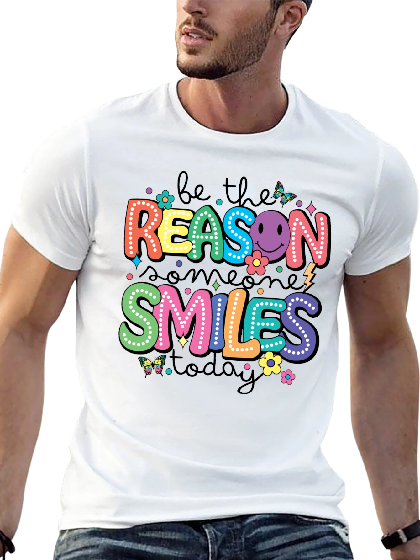 Be the Reason Someone Smiles Today Black T-Shirt