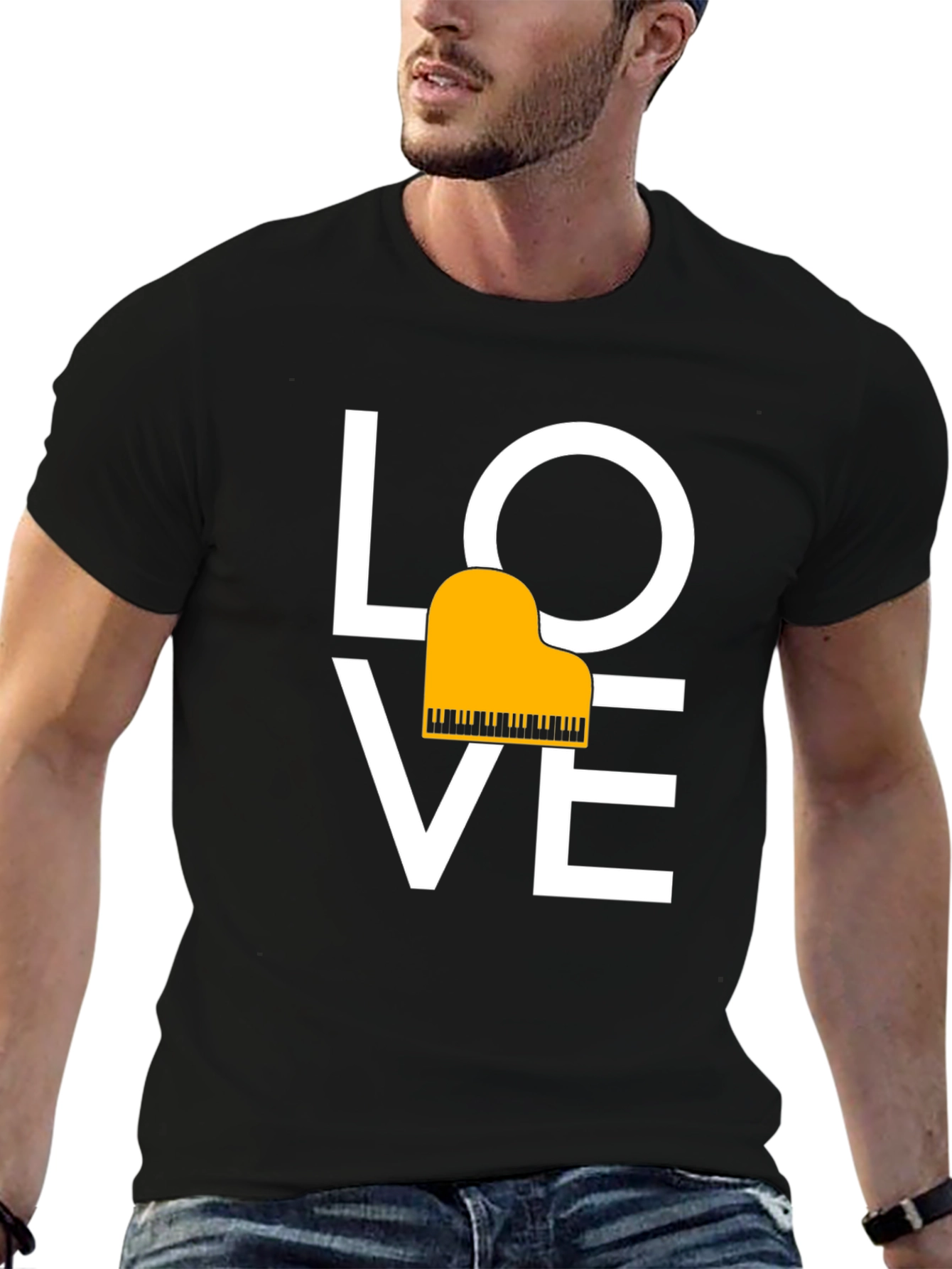Love Piano T-Shirt - Musical Passion Tee