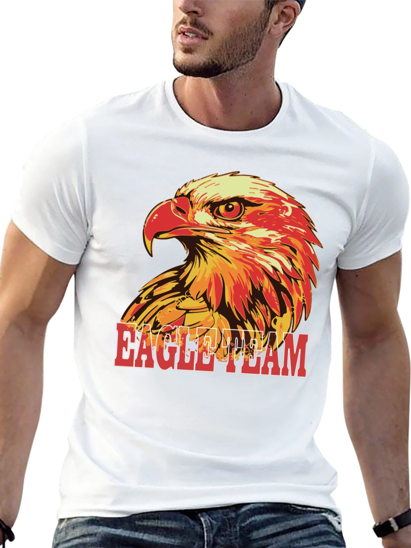 Eagle Team Graphic T-Shirt - Black