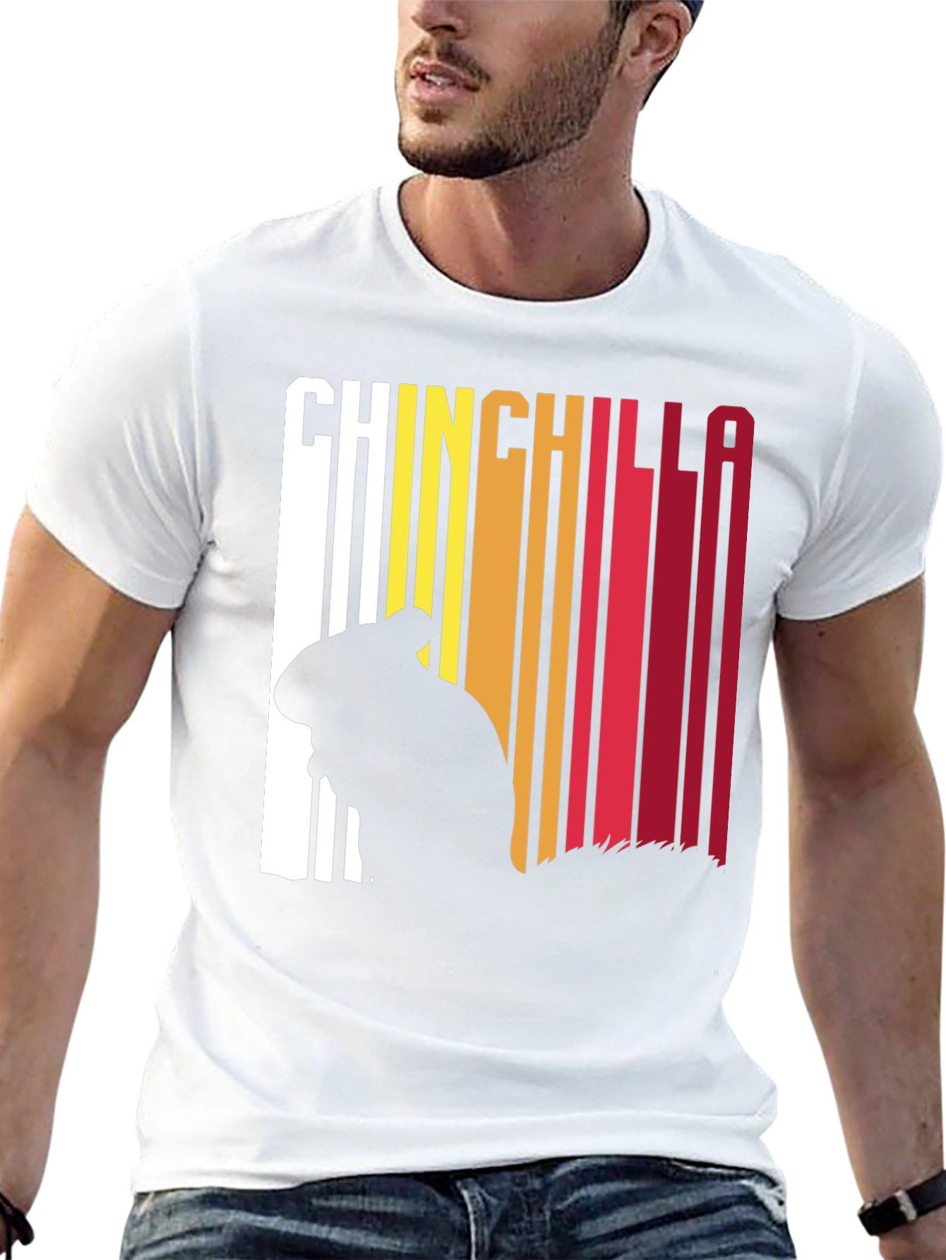 Chinchilla Retro Style Graphic T-Shirt