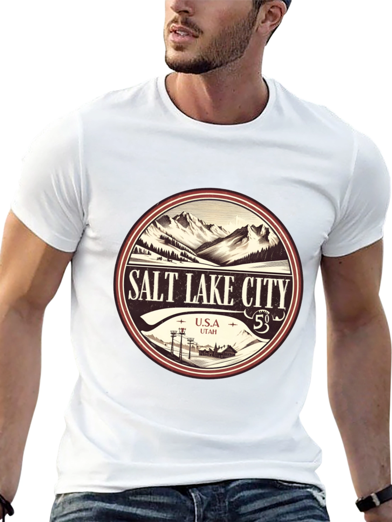 Salt Lake City Mountain Graphic Tee