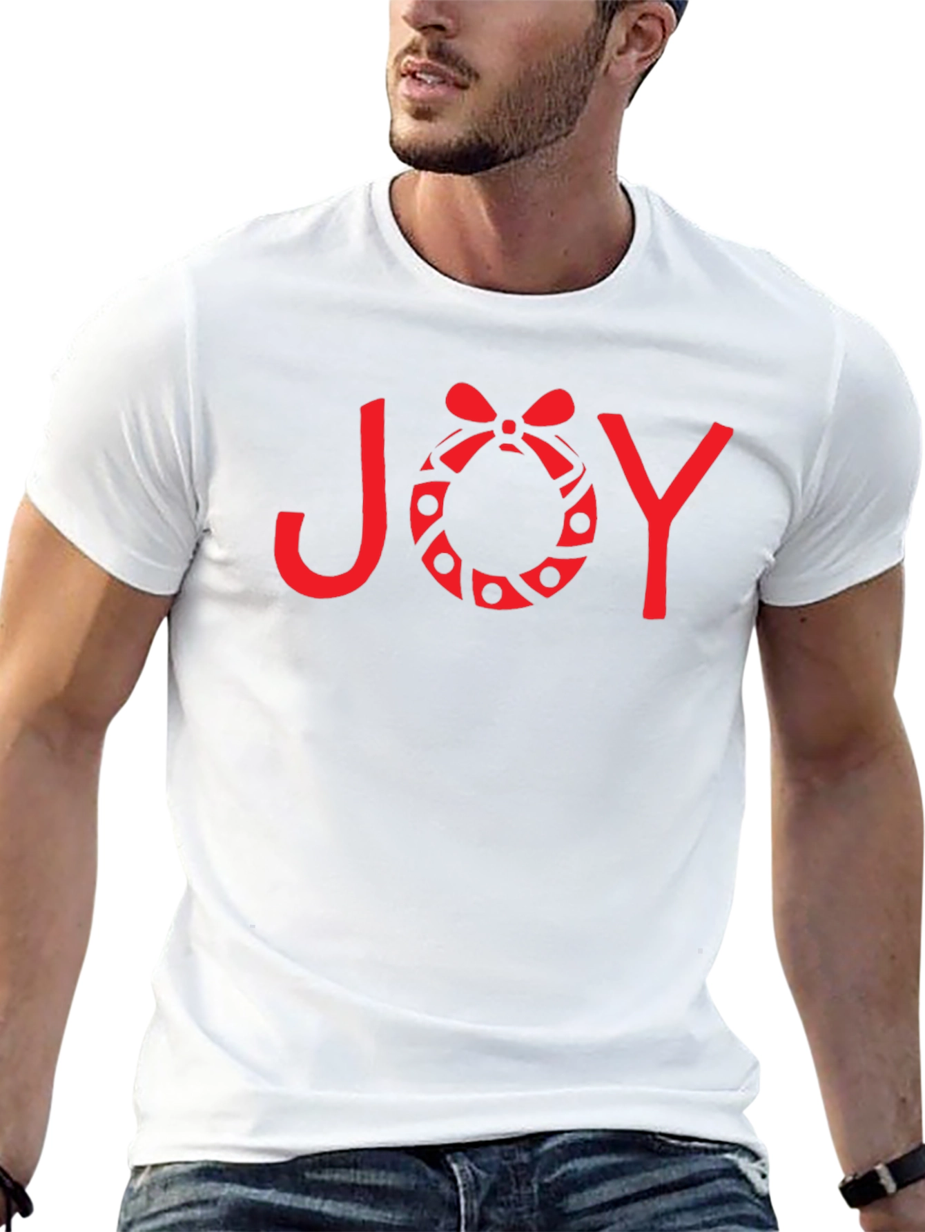 Festive Joy Graphic Tee - Holiday Season Apparel