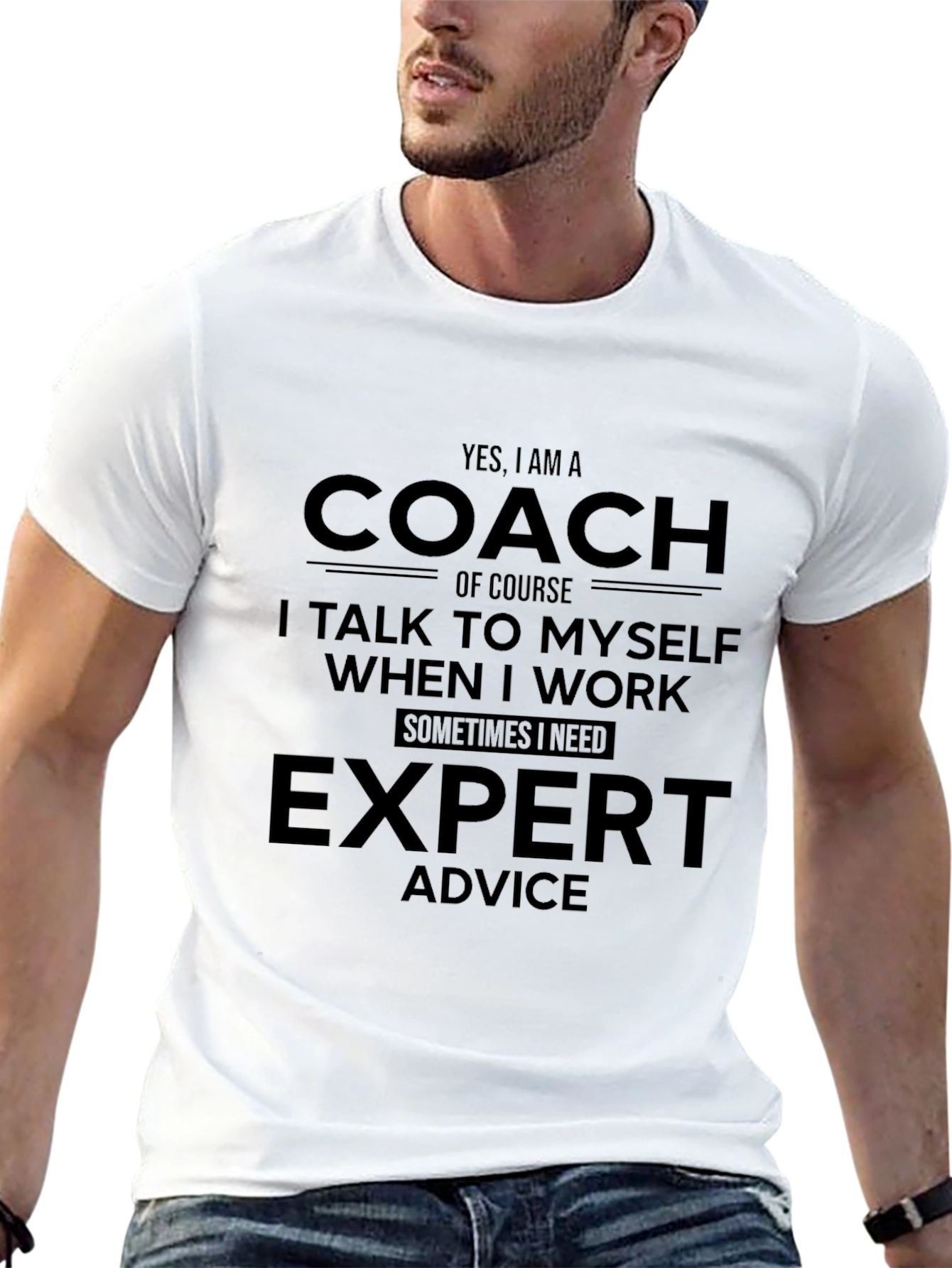 Coach Expert Advice Funny Black T-Shirt