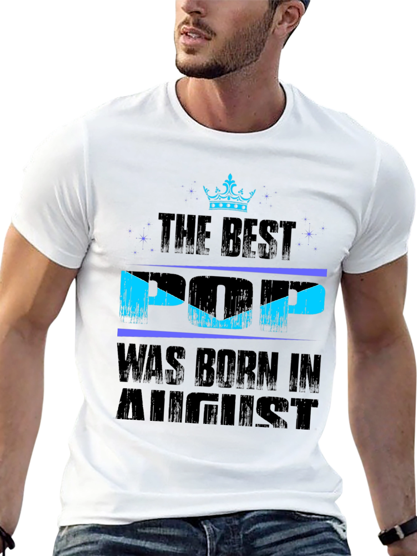 Best Pop Born in August T-Shirt