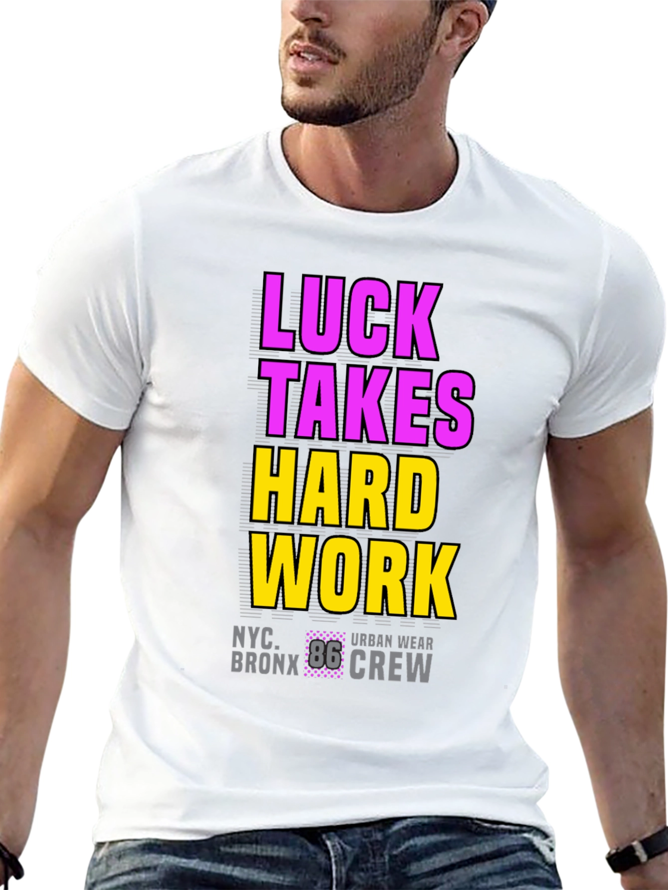 Luck Takes Hard Work Graphic Tee