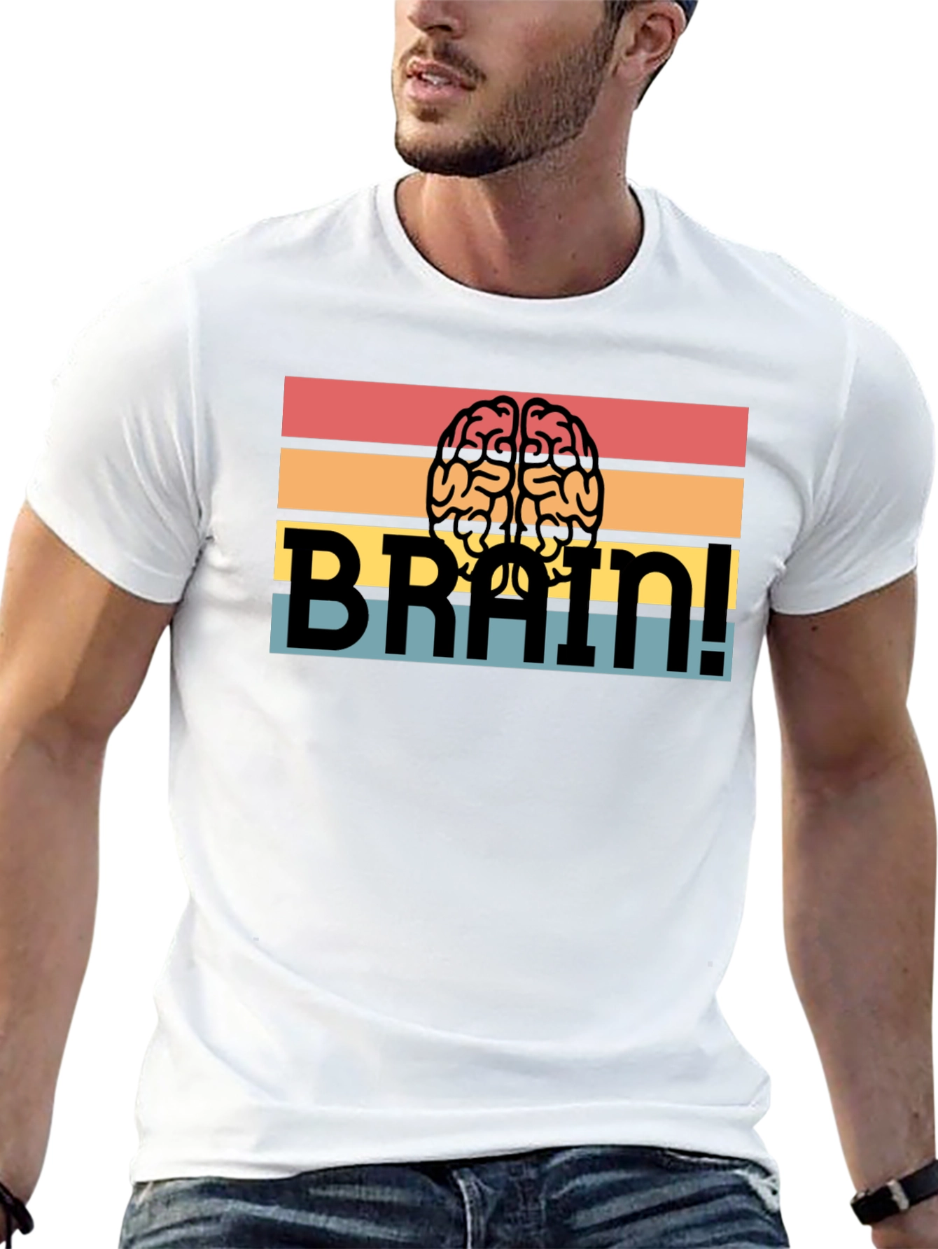 Brain! Graphic T-Shirt - Retro Design