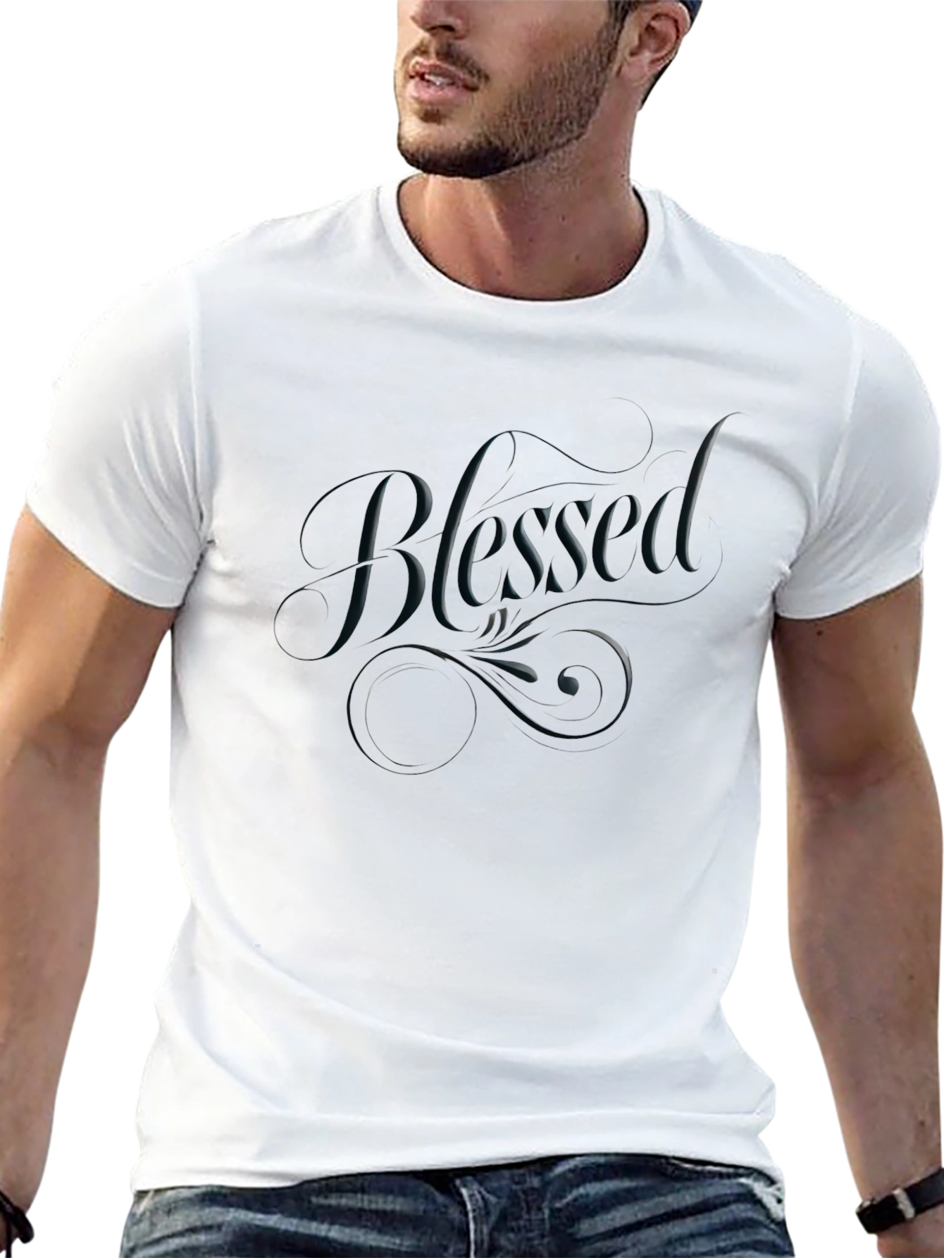 Blessed Black T-Shirt - Elegant Style