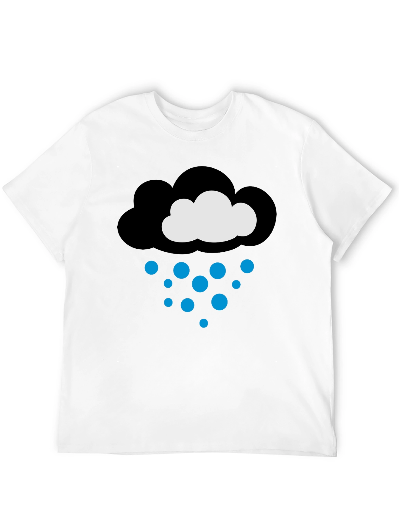 Rain Cloud Graphic T-Shirt - Black