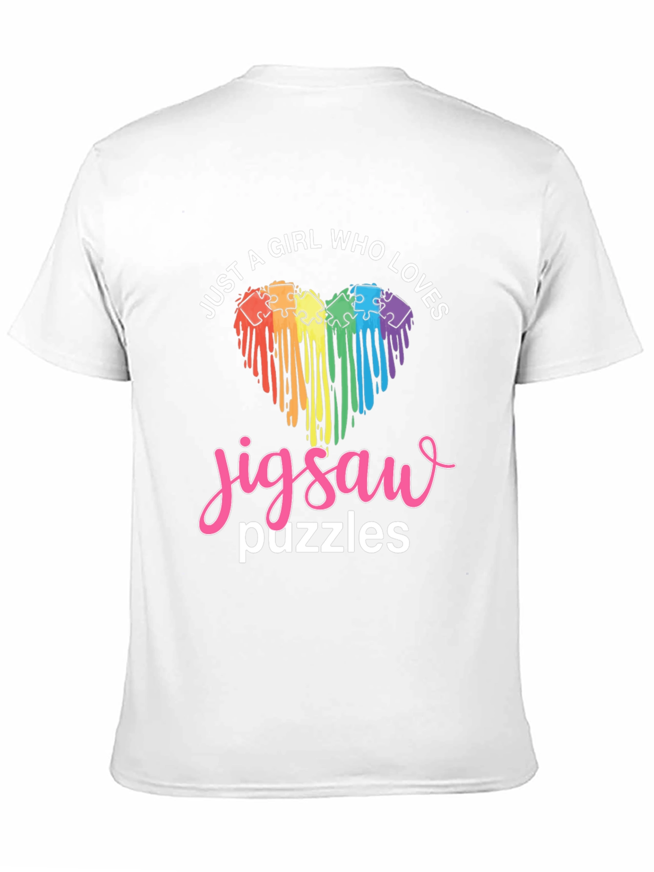 Girl Loves Jigsaw Puzzles T-Shirt