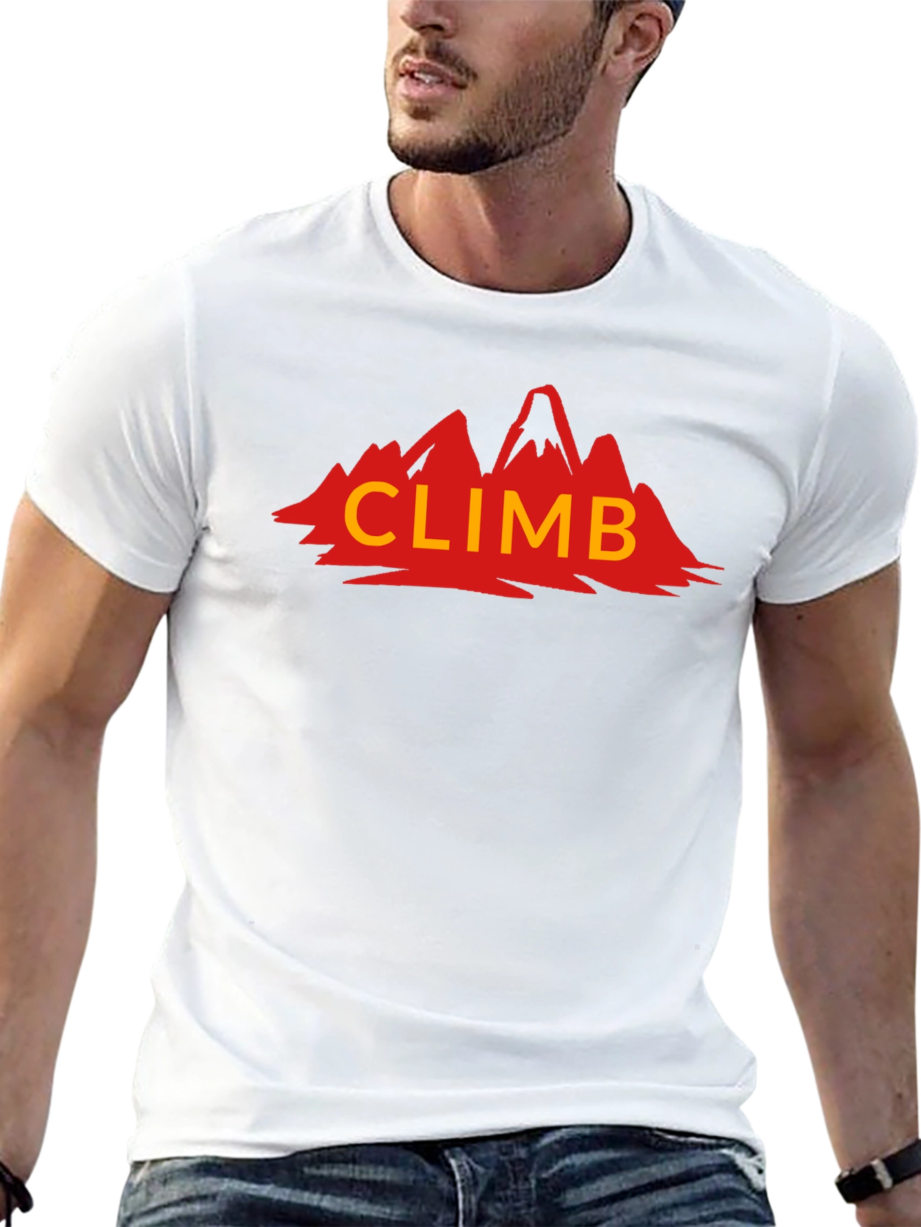 Climb Mountain Graphic T-Shirt - Black