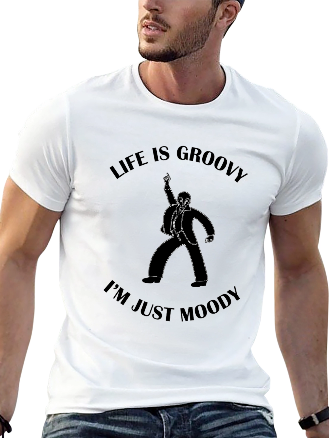 Groovy Life Mens T-Shirt - Black