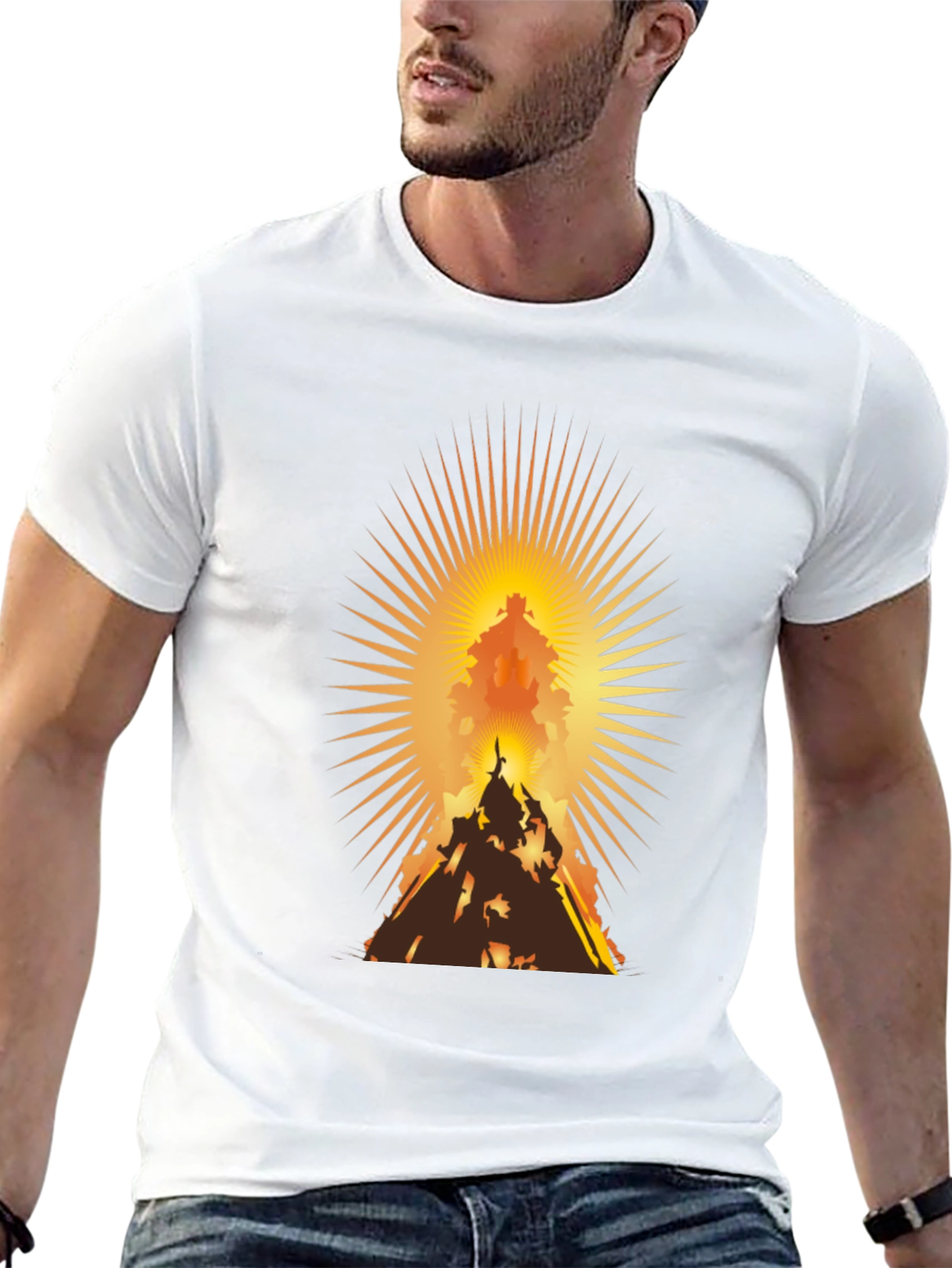 Radiant Mountain Silhouette Graphic Tee