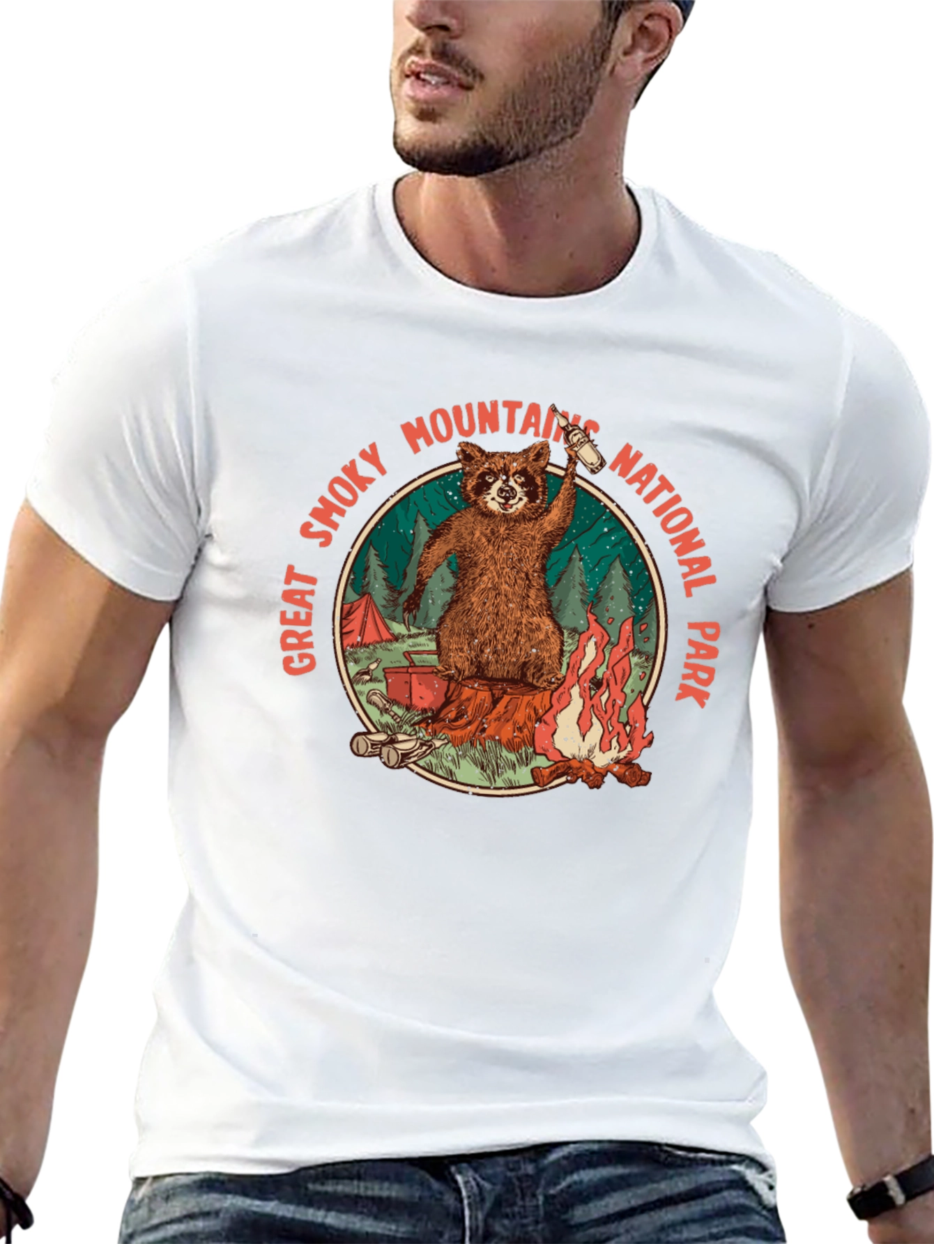 Great Smoky Mountains National Park Raccoon T-Shirt