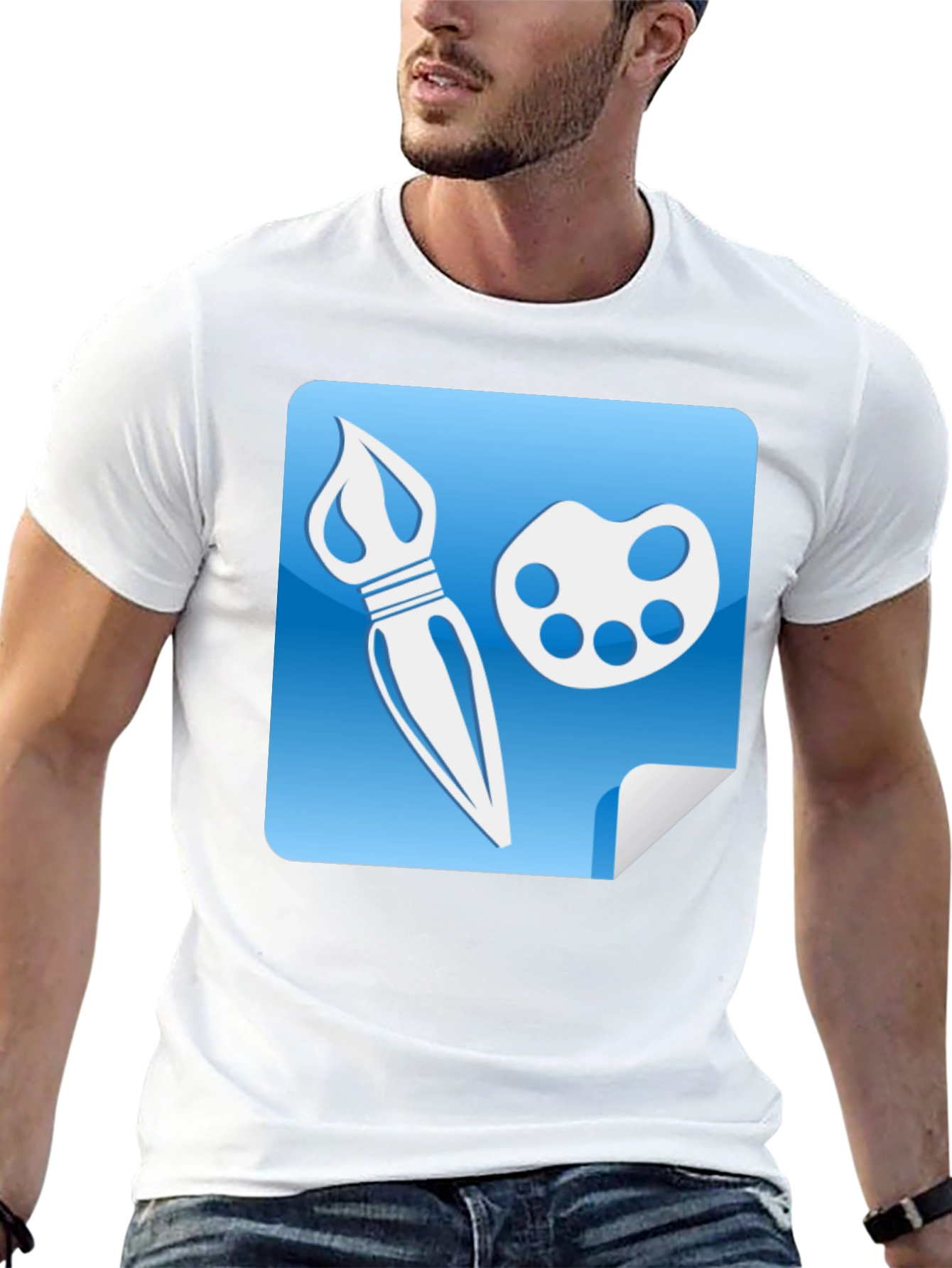 Painters Palette Graphic Tee - Artistic Design