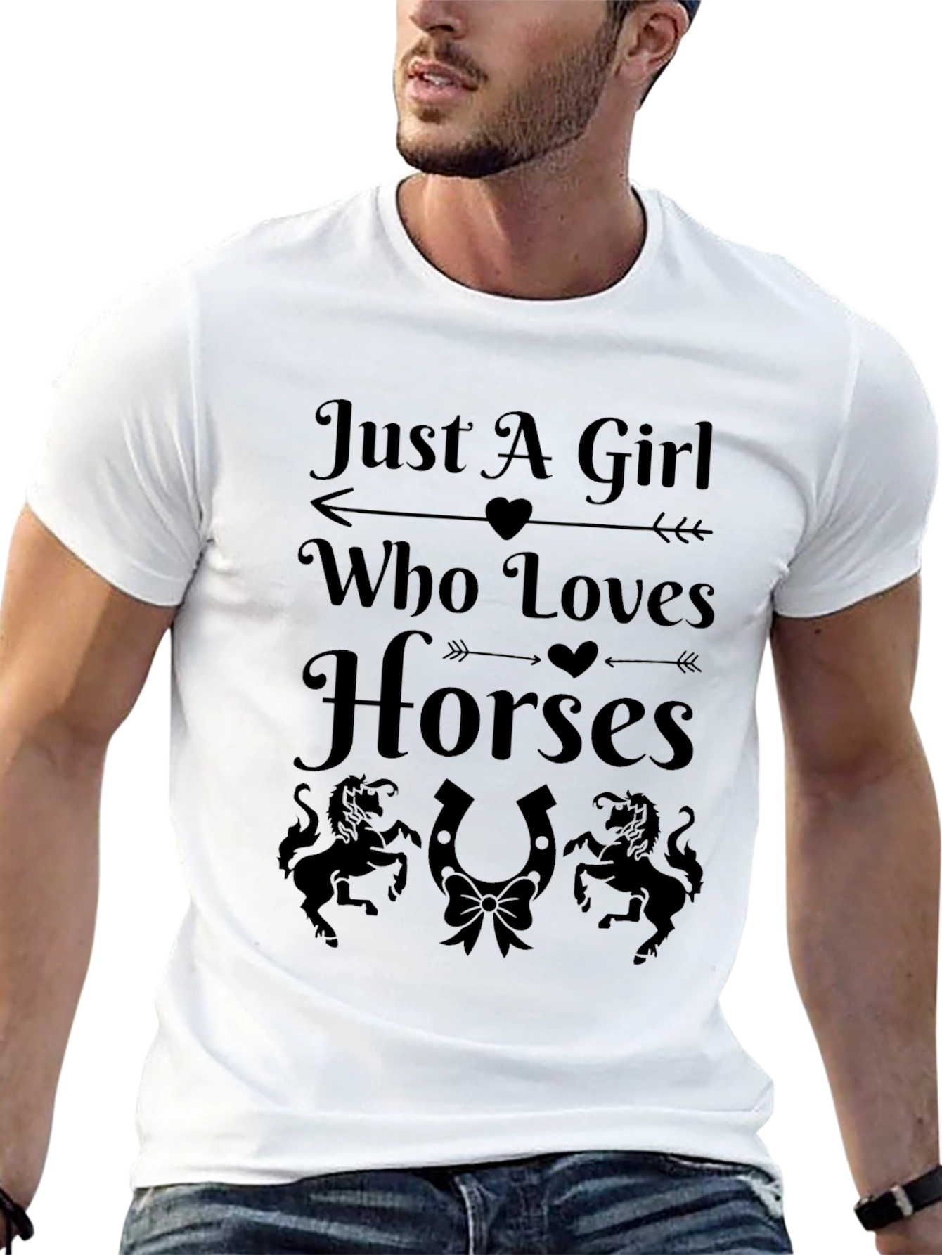 Just A Girl Who Loves Horses Graphic Tee