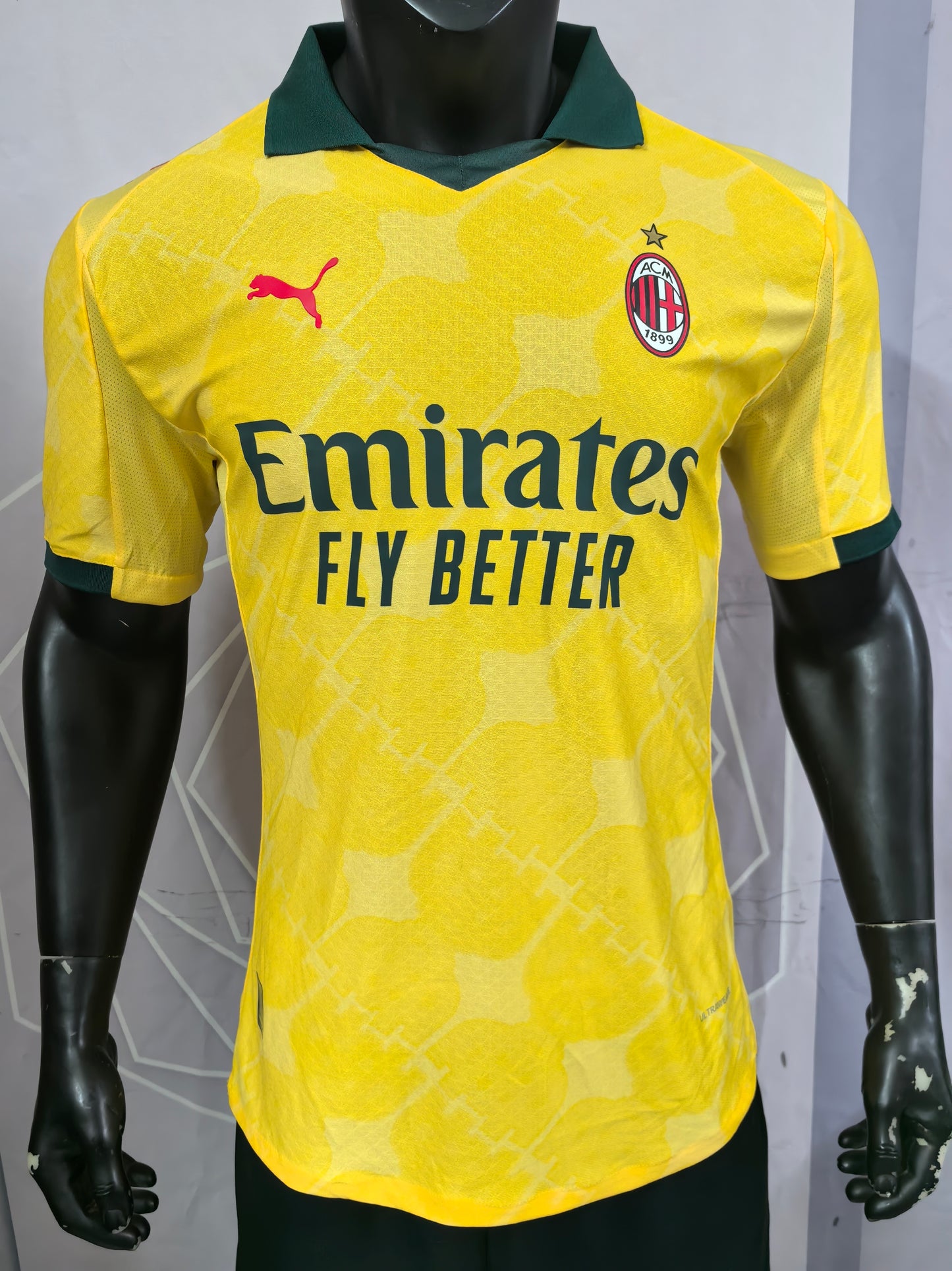 AC Milan 25-26 Yellow Player Version Soccer Jersey